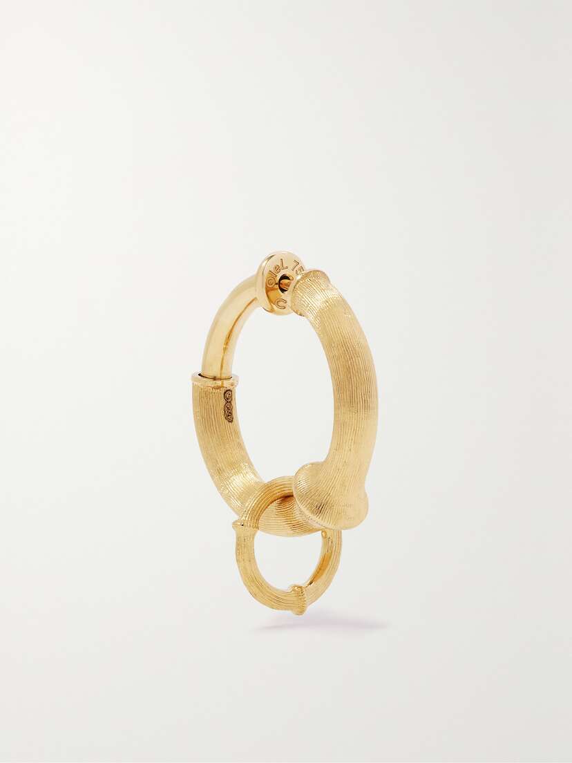 OLE LYNGGAARD COPENHAGEN Nature Small 18-karat Gold Single Hoop Earring