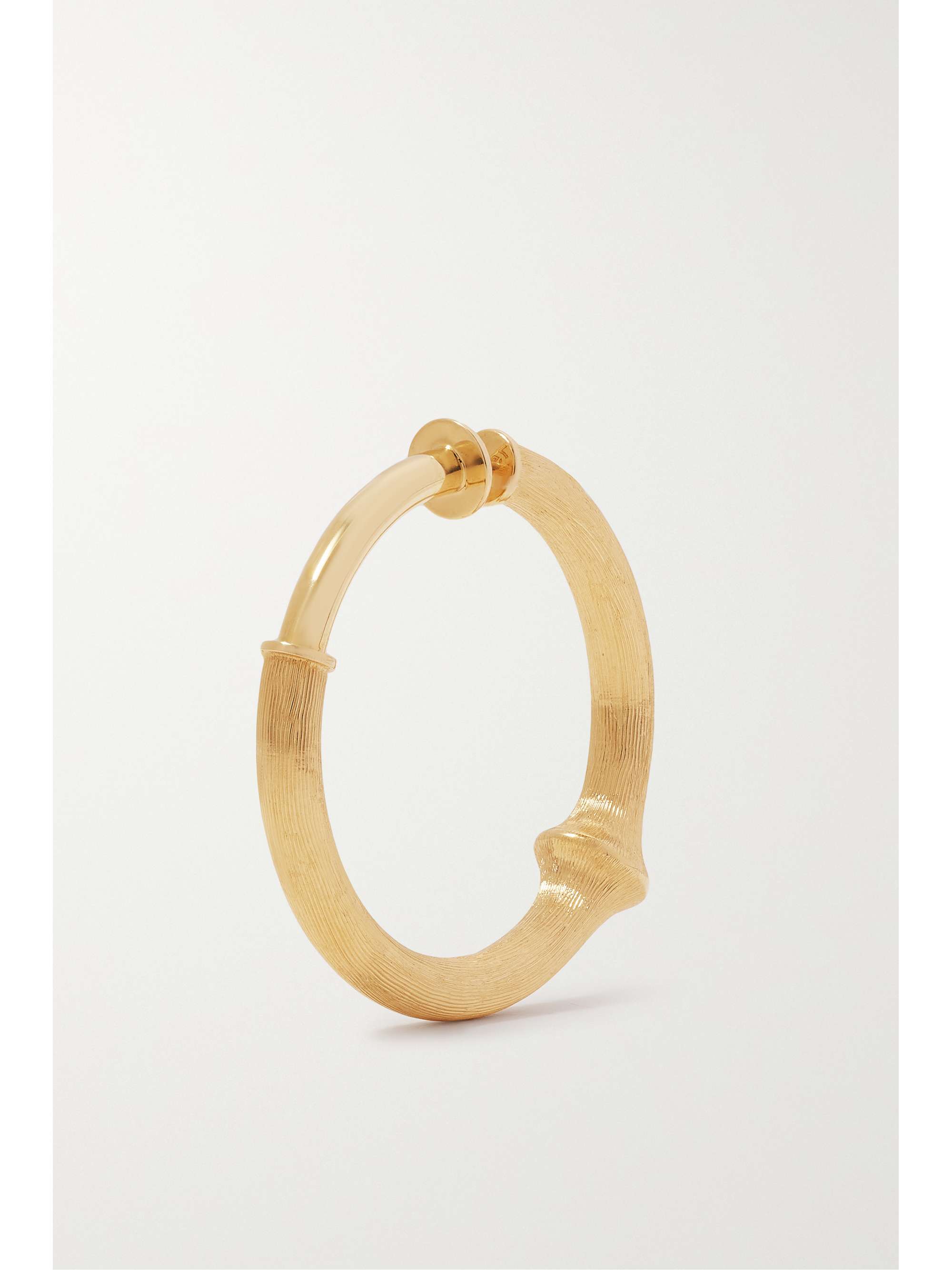 OLE LYNGGAARD COPENHAGEN Nature large 18-karat gold hoop earring