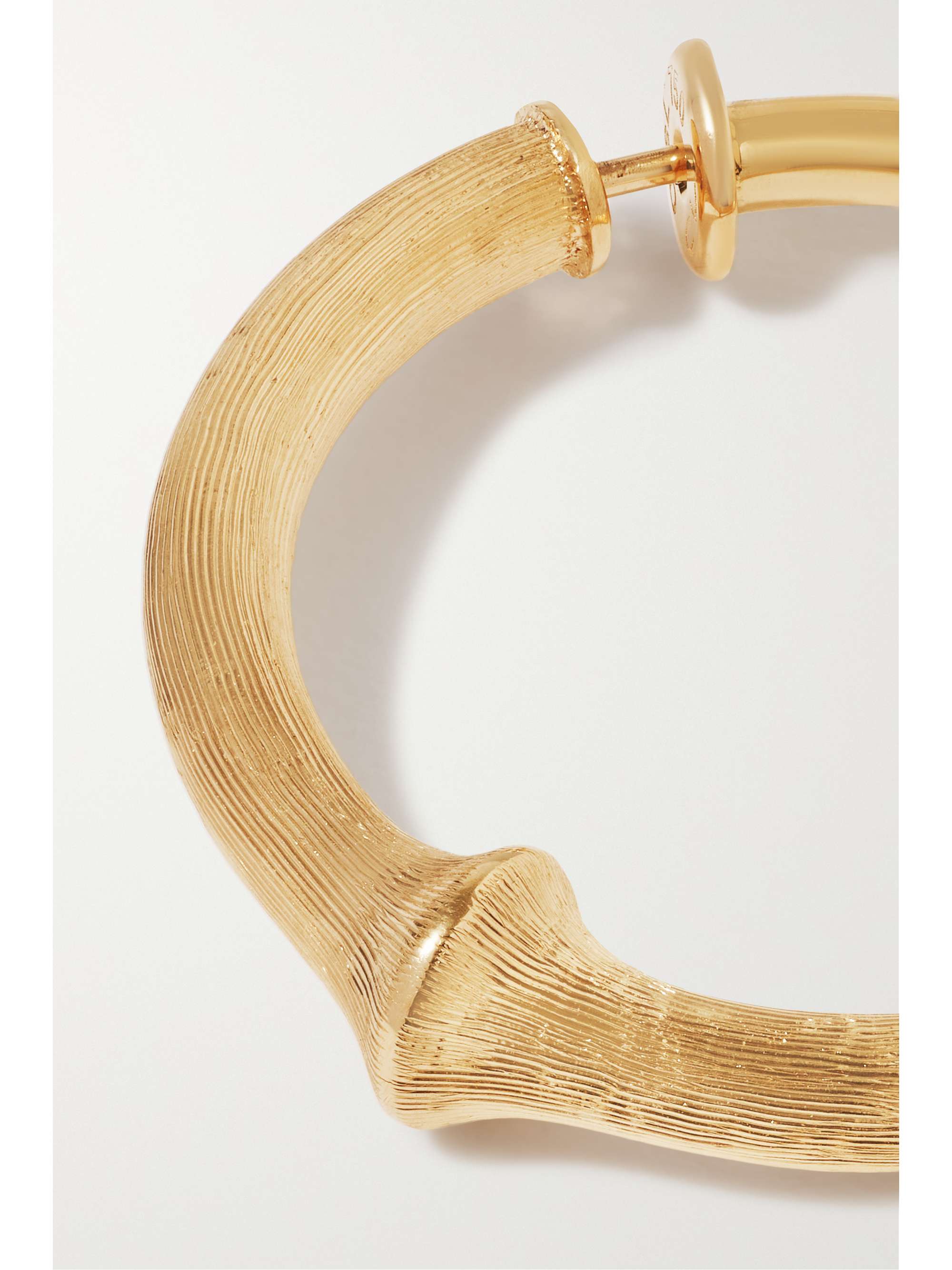 OLE LYNGGAARD COPENHAGEN Nature large 18-karat gold hoop earring