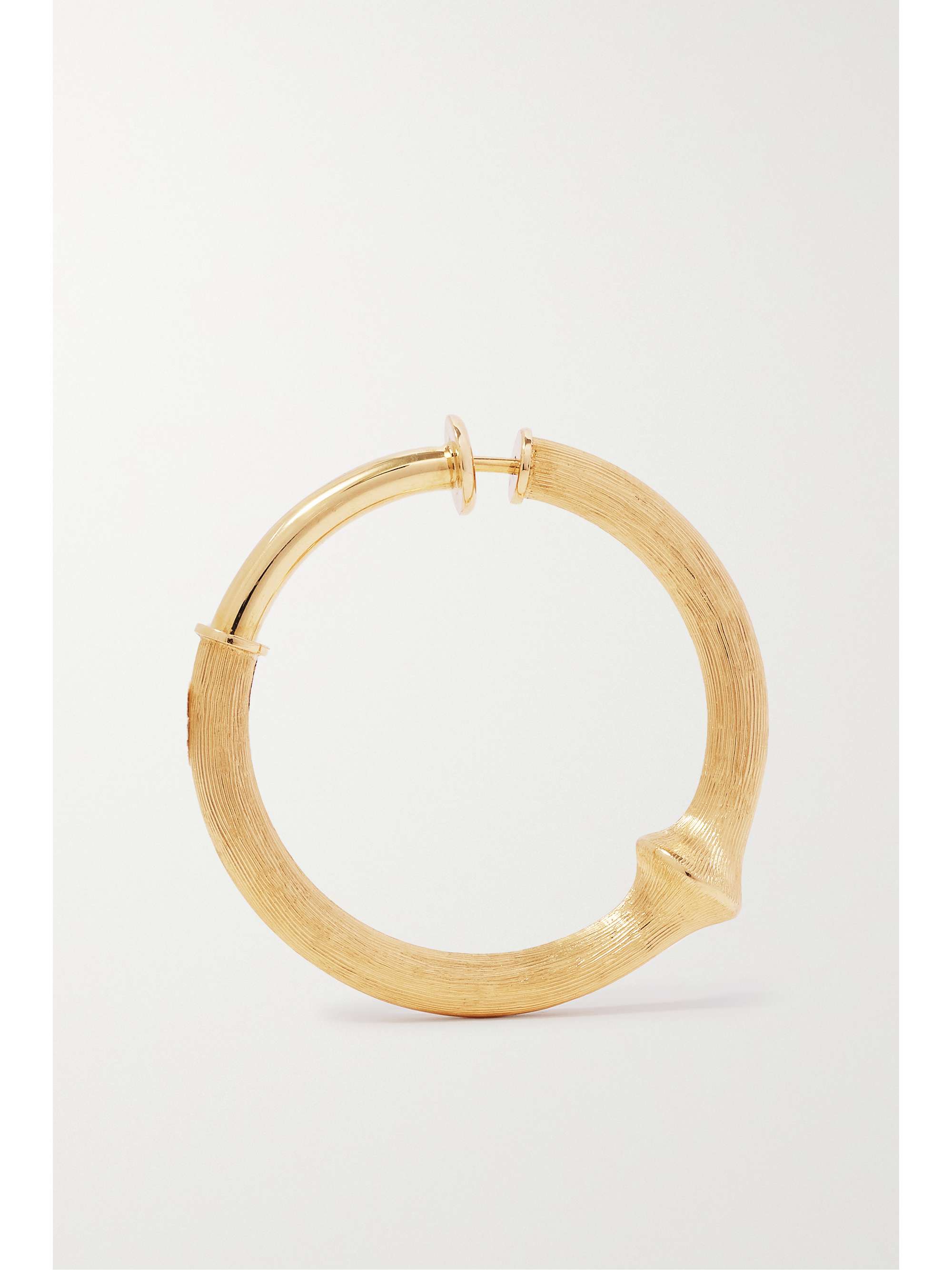 OLE LYNGGAARD COPENHAGEN Nature large 18-karat gold hoop earring