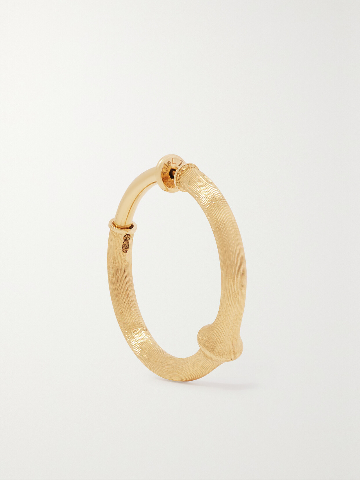 OLE LYNGGAARD COPENHAGEN - Nature Large 18-karat Gold Hoop Earring - One size