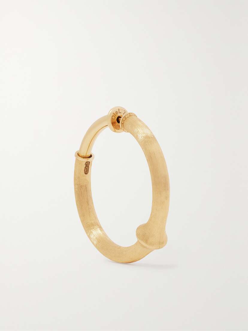 OLE LYNGGAARD COPENHAGEN Nature Large 18-karat Gold Hoop Earring