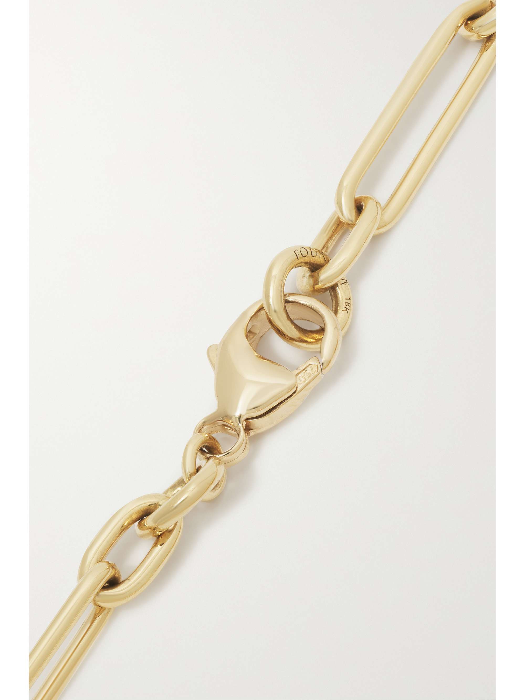 FOUNDRAE Butterfly 18-karat gold diamond bracelet