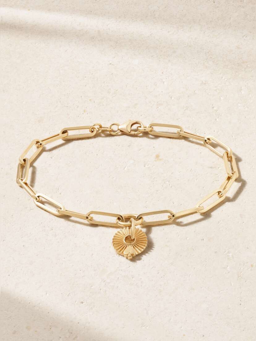 Foundrae Spade 18-karat Gold Bracelet