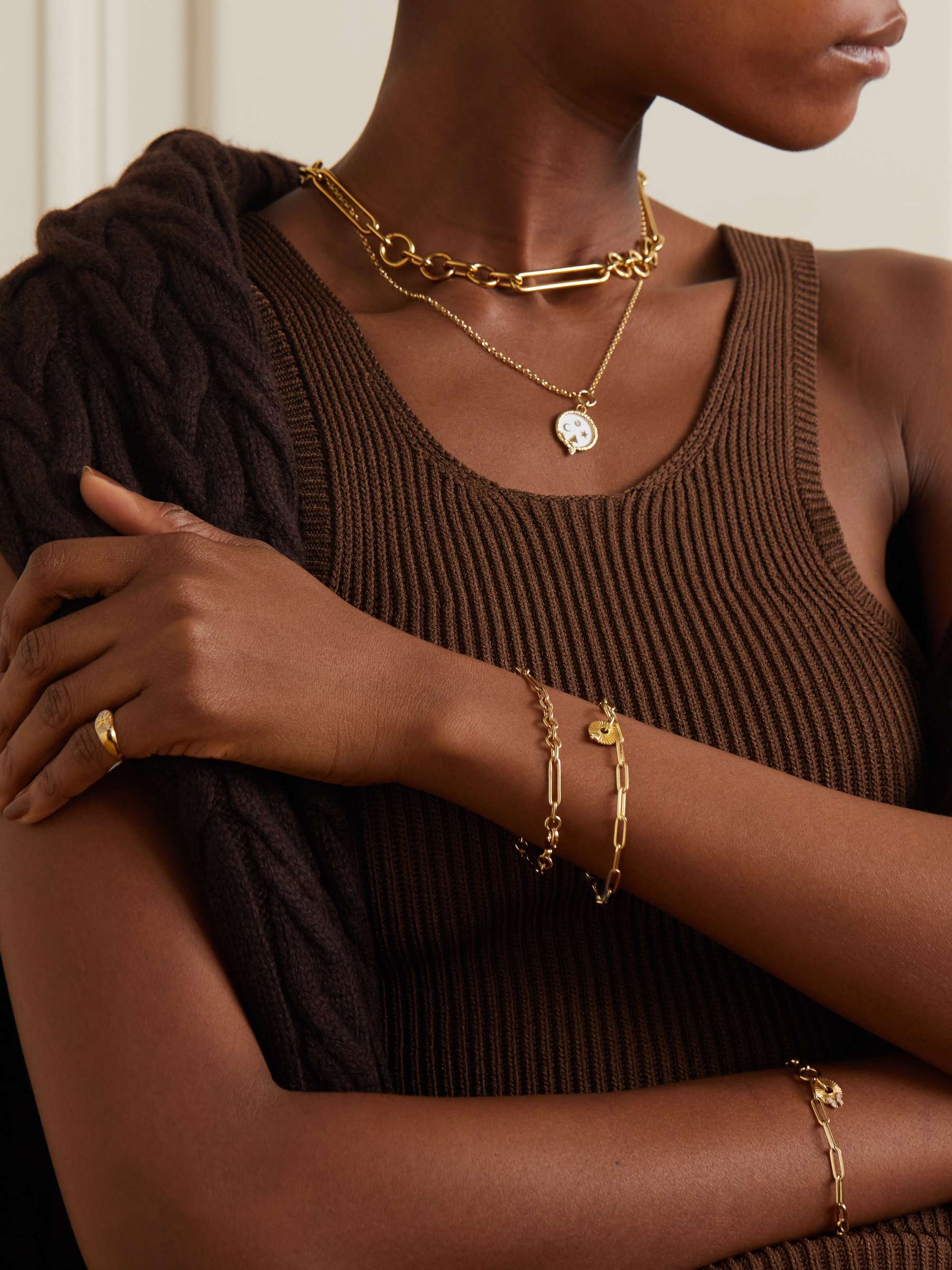 FOUNDRAE Spade Armband aus 18 Karat Gold
