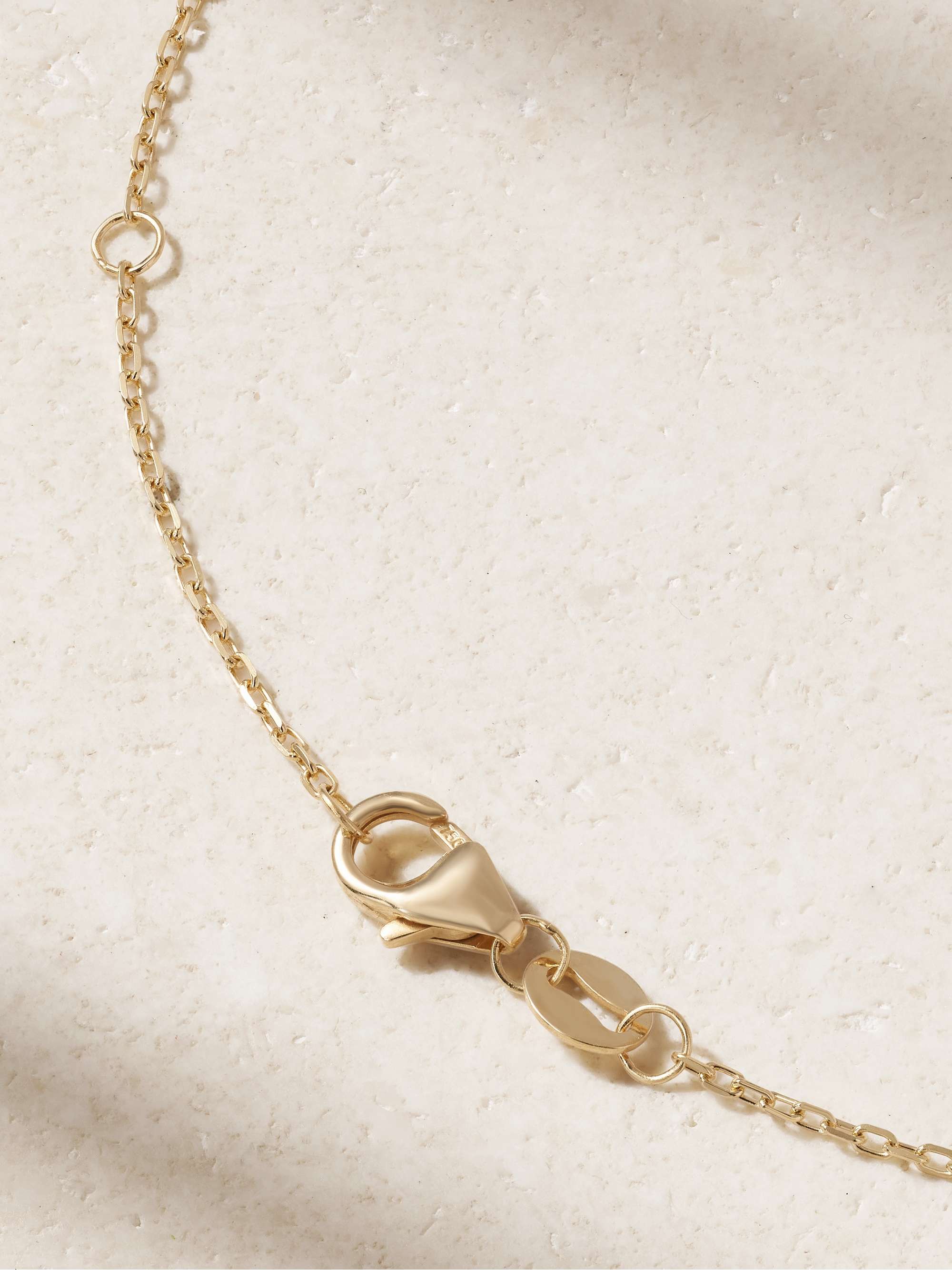 FOUNDRAE Butterfly 18-karat gold diamond necklace