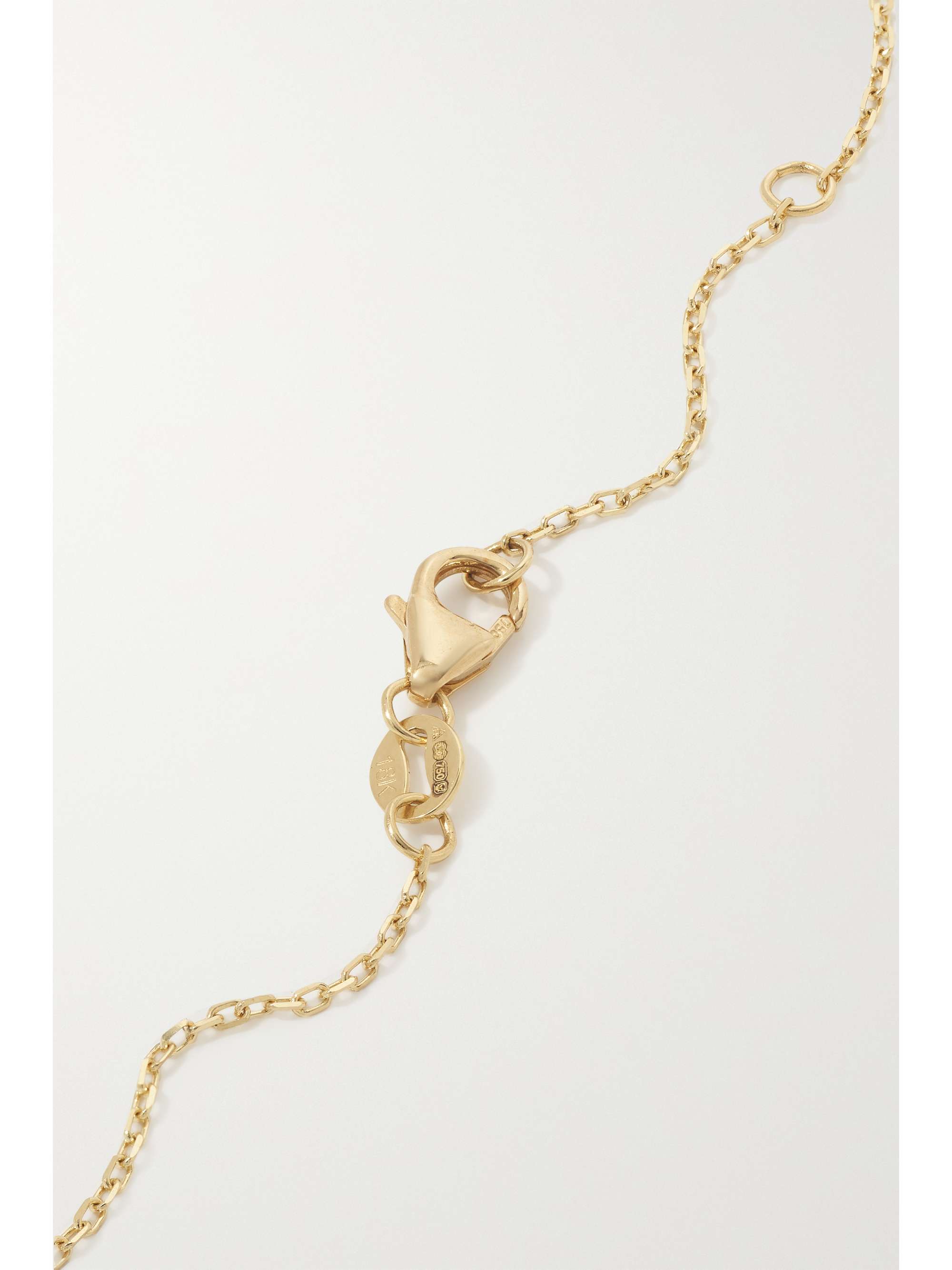 FOUNDRAE Encrusted Butterfly Wings 18-karat gold diamond necklace