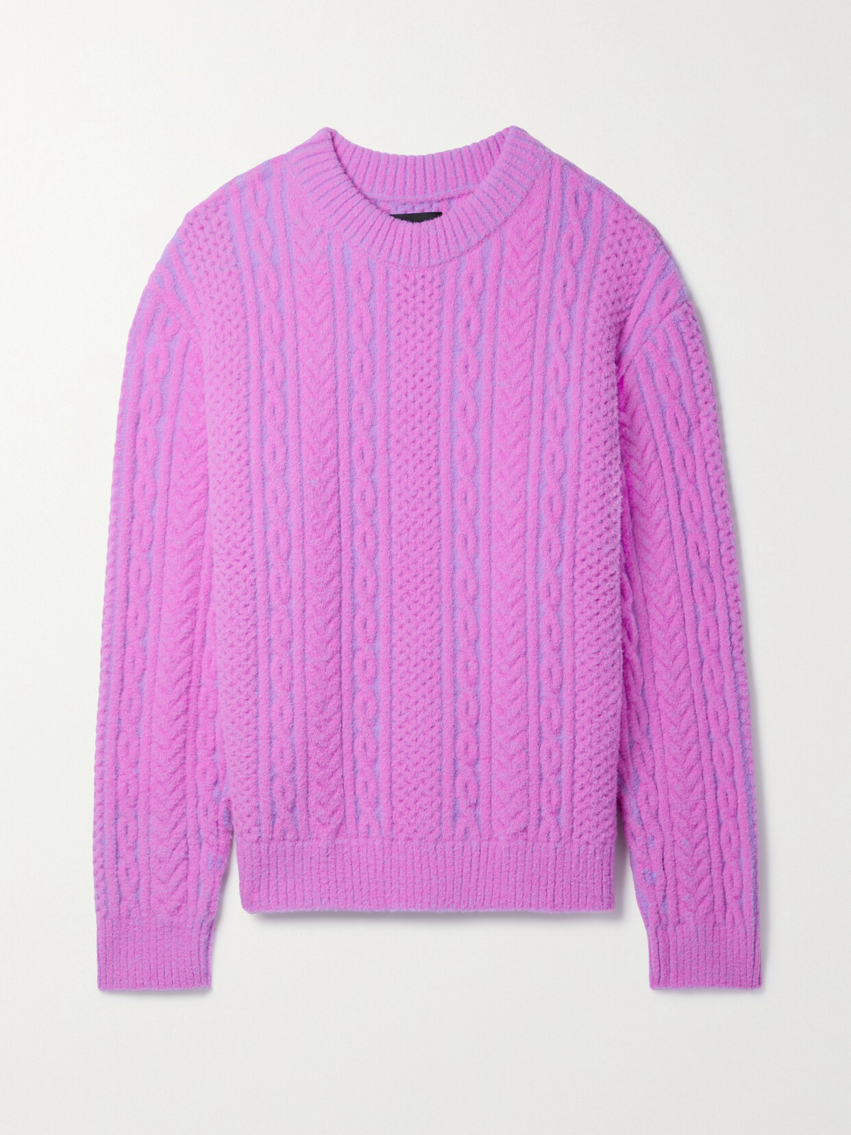 AGR - Cable-knit Sweater - Pink