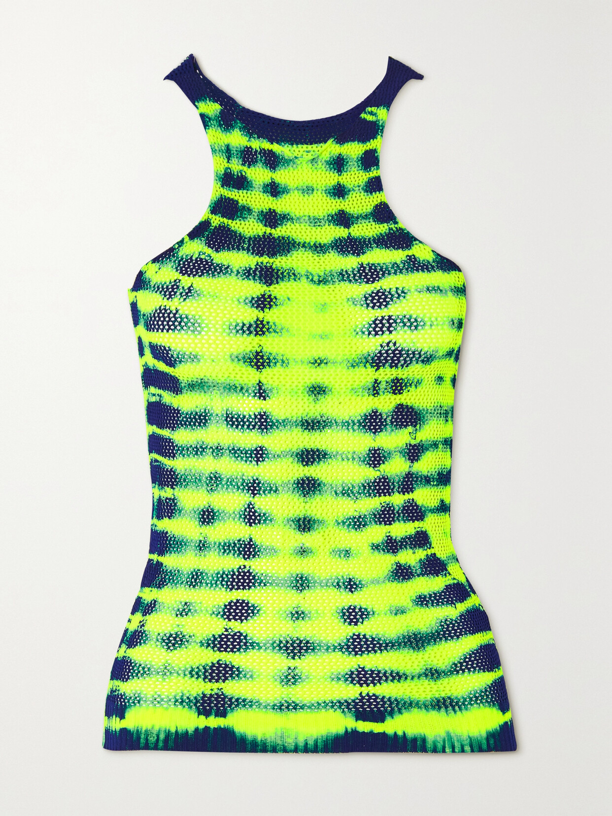 Agr Tie-dyed Open-knit Tank In Multicolour