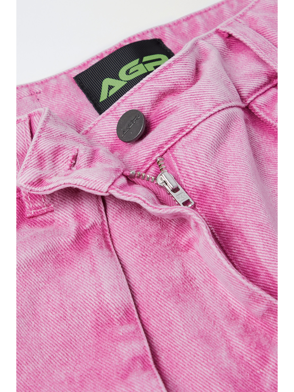AGR DENIM WIDE-LEG CARGO PANTS