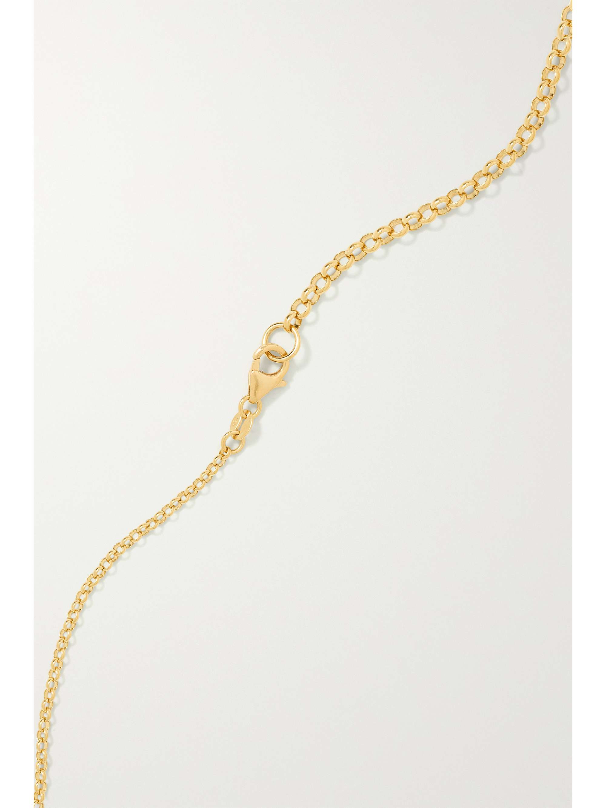 FOUNDRAE Forever and Always a Pair 18-karat gold diamond necklace