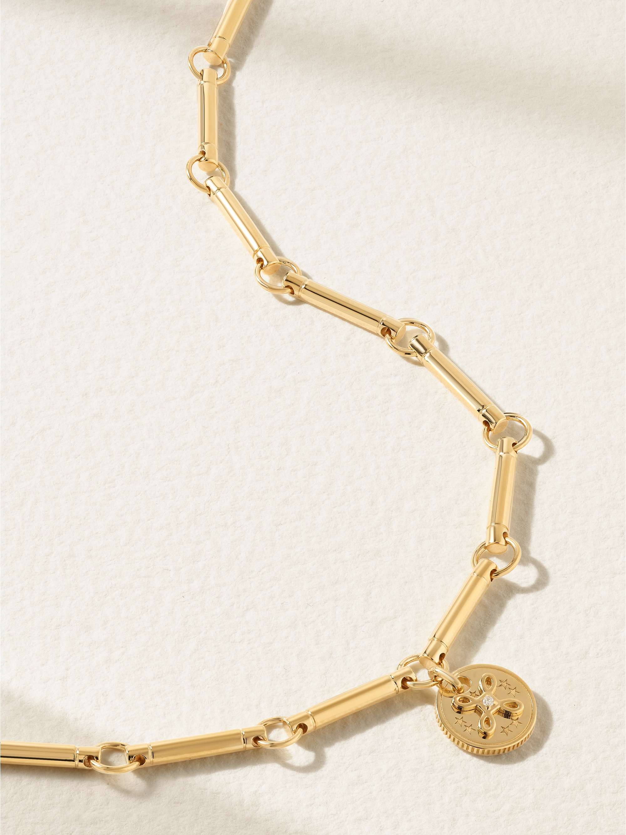 FOUNDRAE True Love 18-karat gold diamond necklace