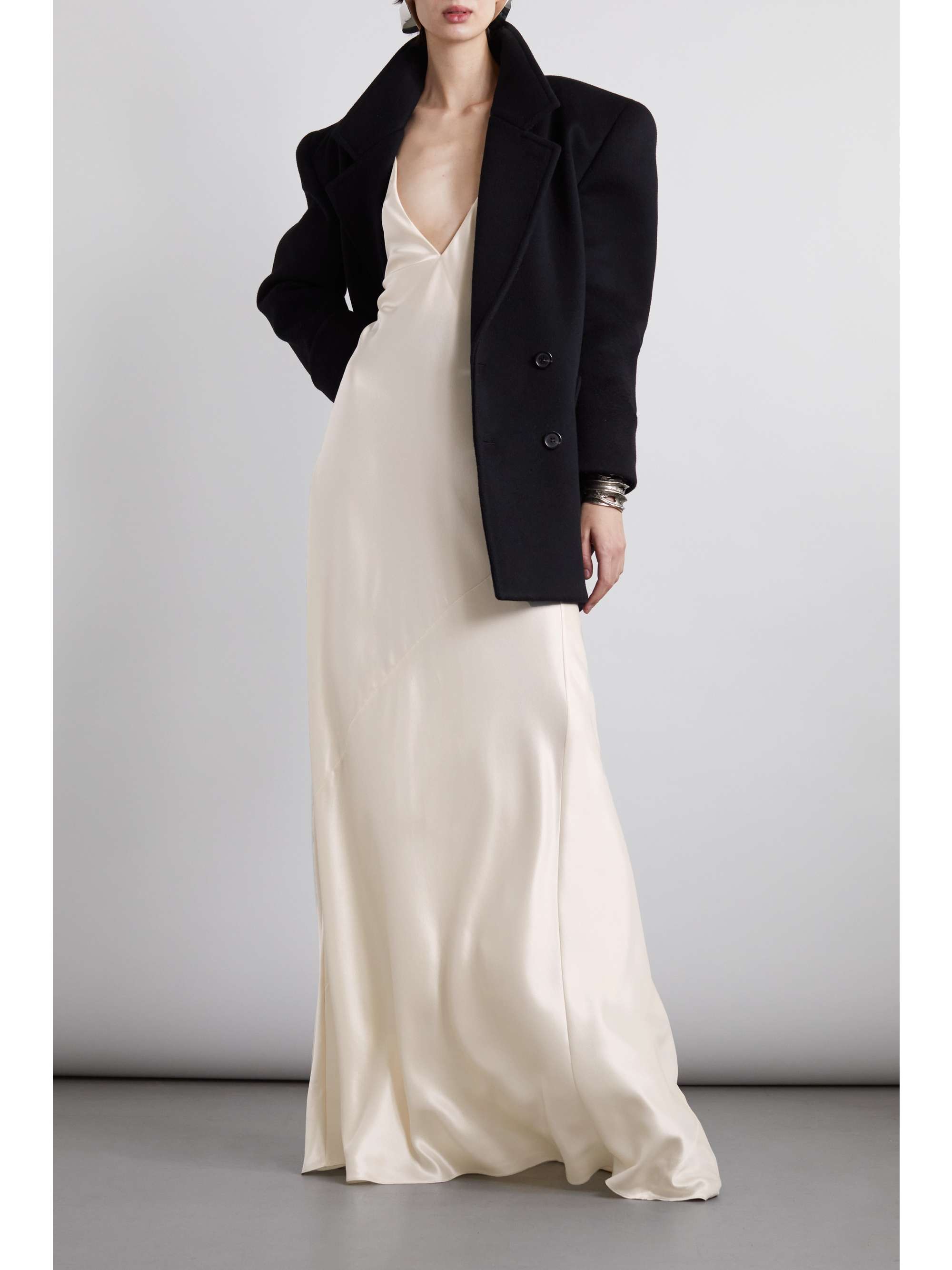 Saint laurent hotsell silk dress