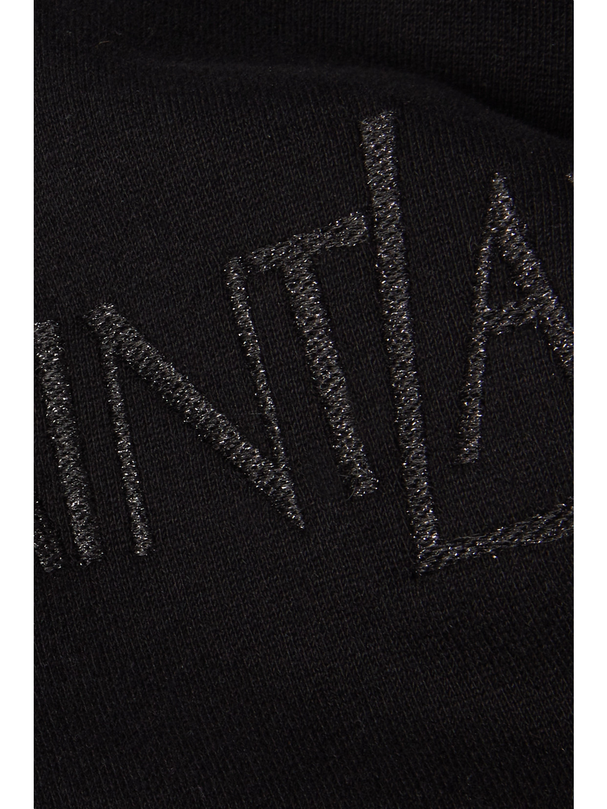 Saint Laurent Embroidered Logo Crew-neck Sweatshirt In Black