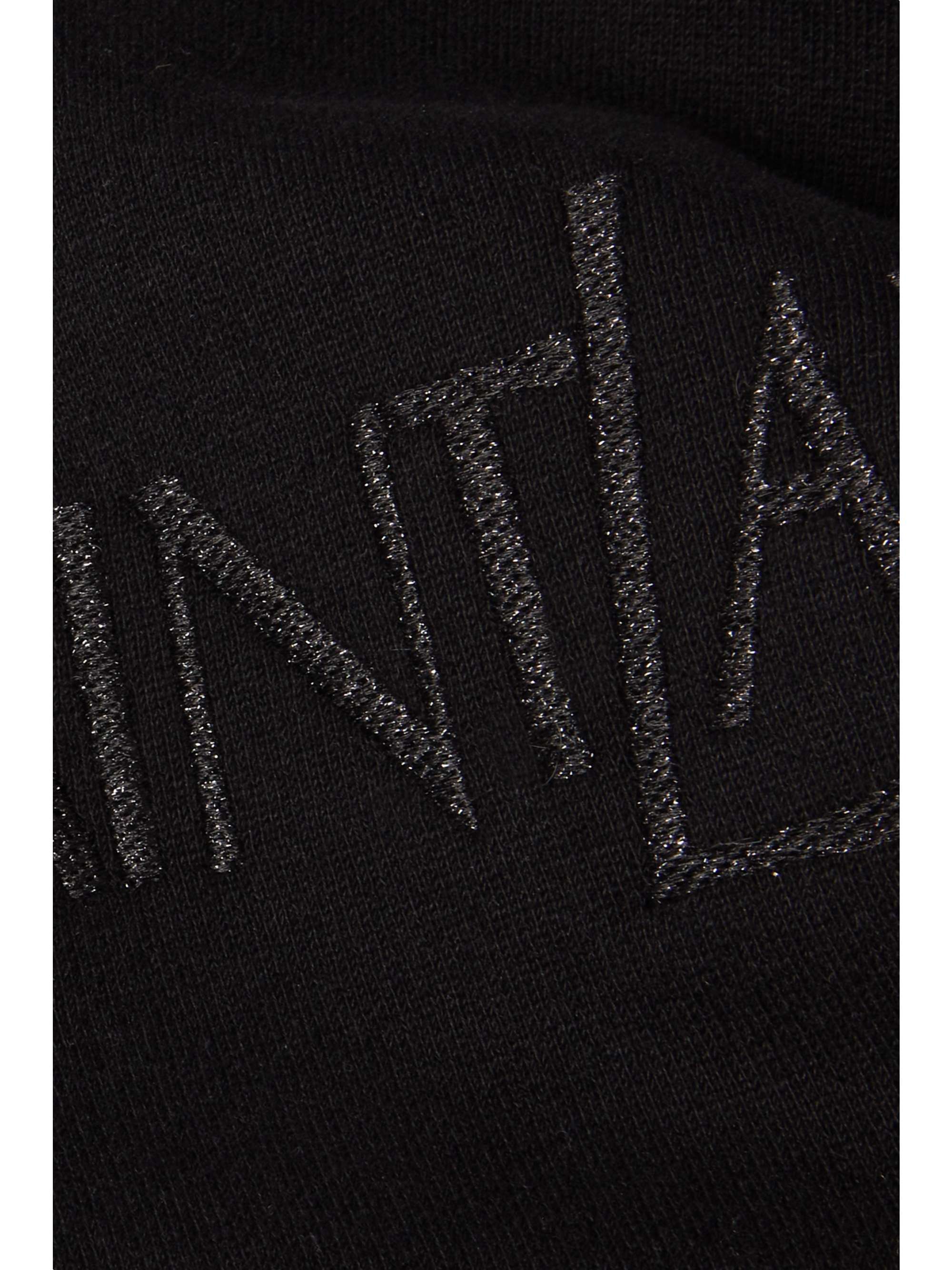SAINT LAURENT Embroidered cotton-jersey sweatshirt