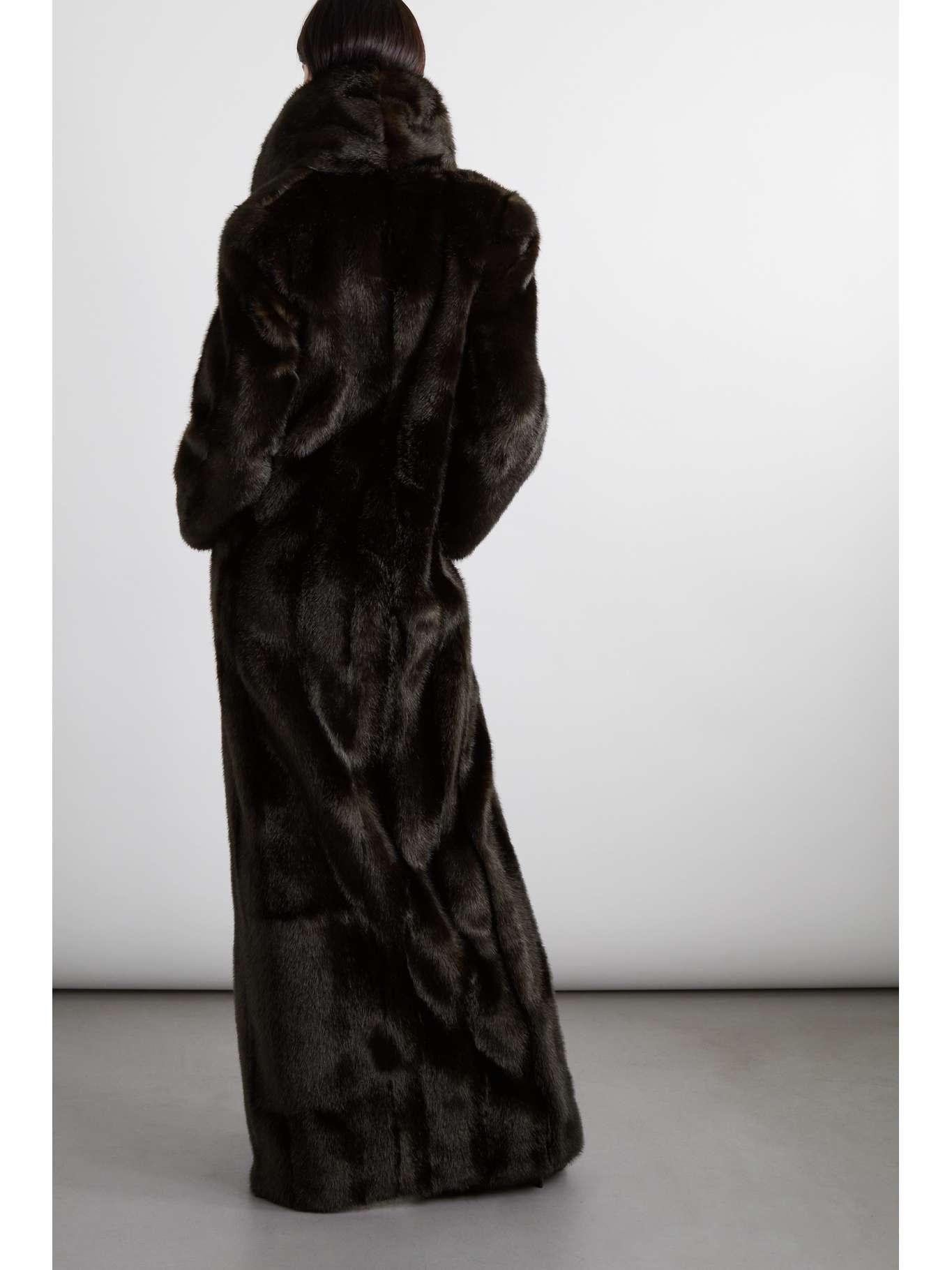 SAINT LAURENT Faux fur coat NETAPORTER