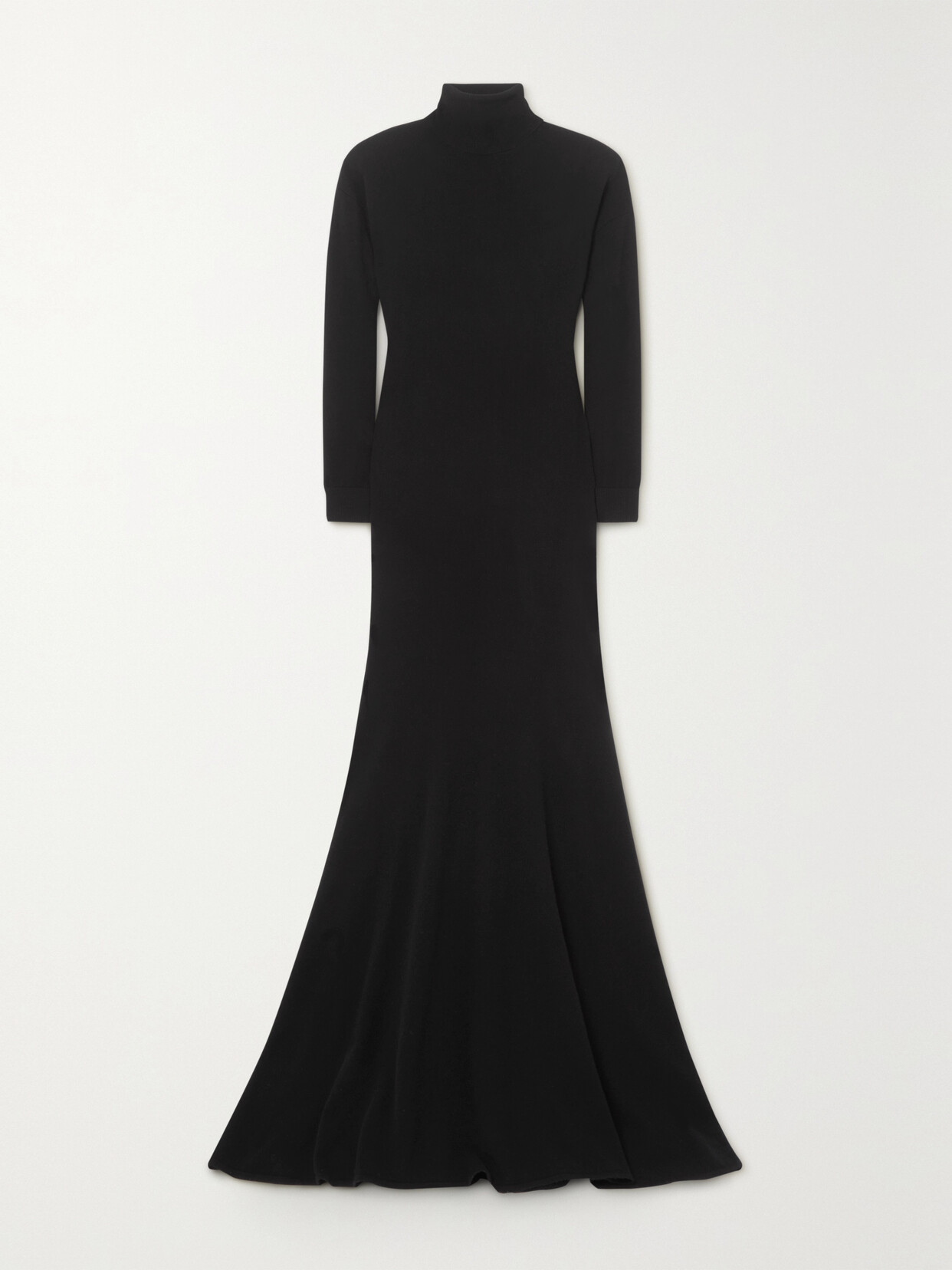 SAINT LAURENT - Cashmere Turtleneck Gown - Black