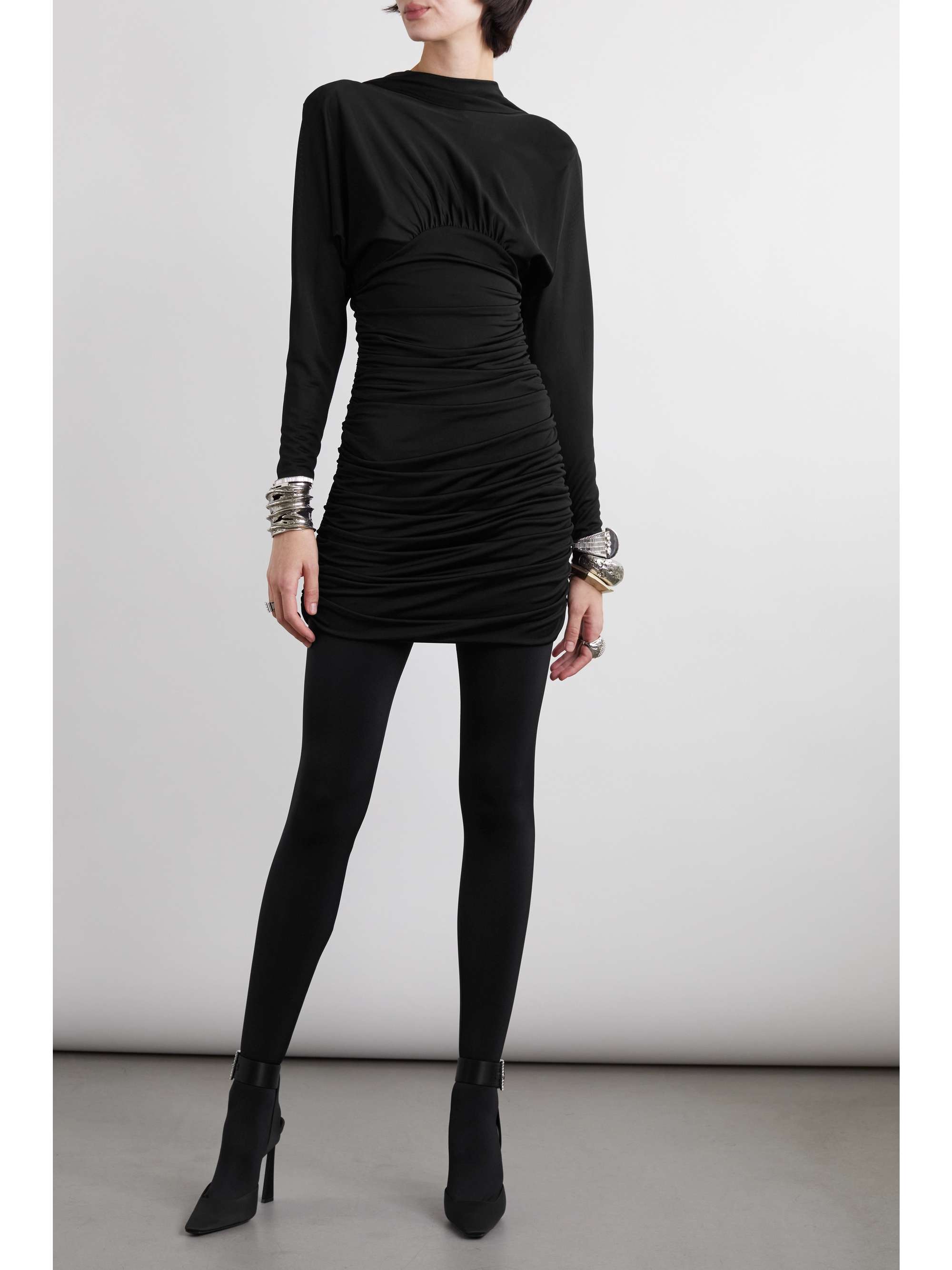 Ruched back mini dress new arrivals