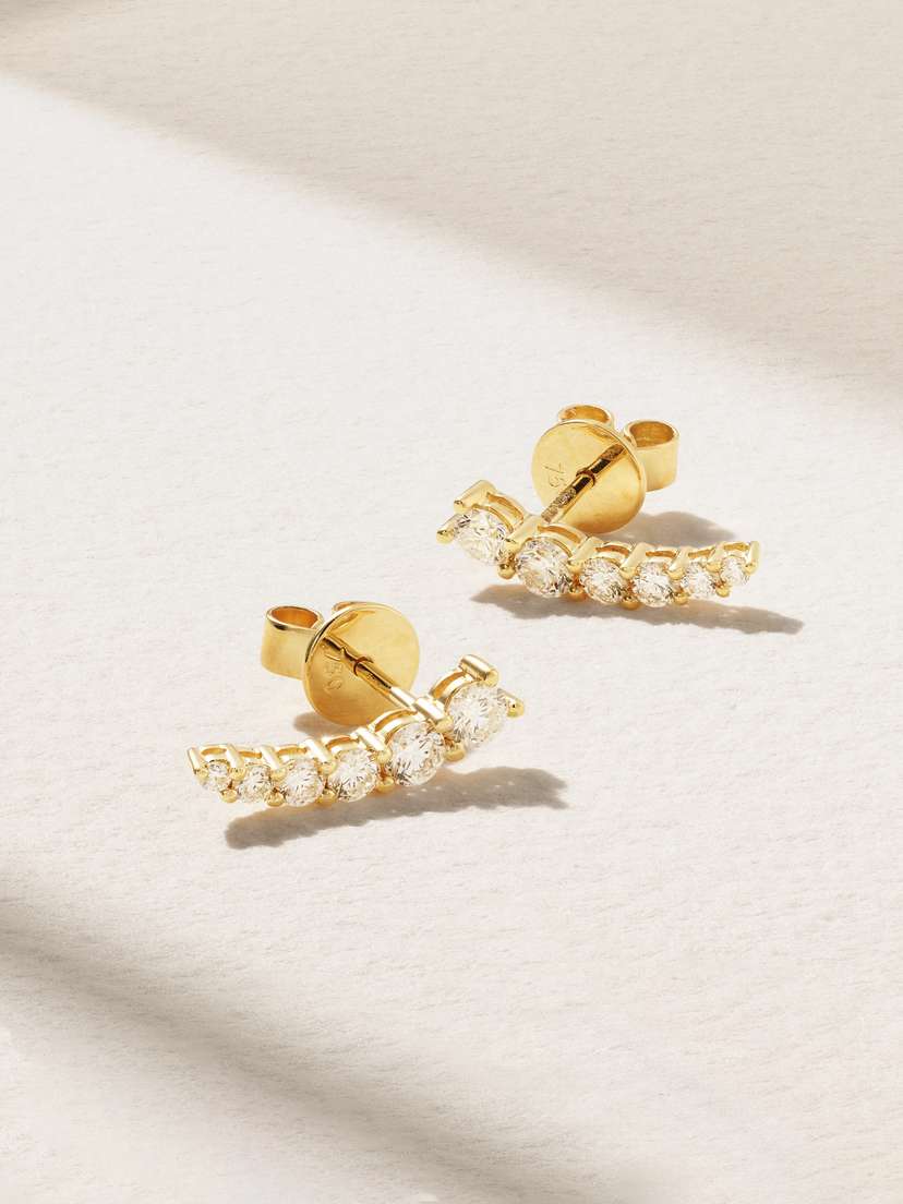 Anita Ko 18-karat Gold Diamond Earrings