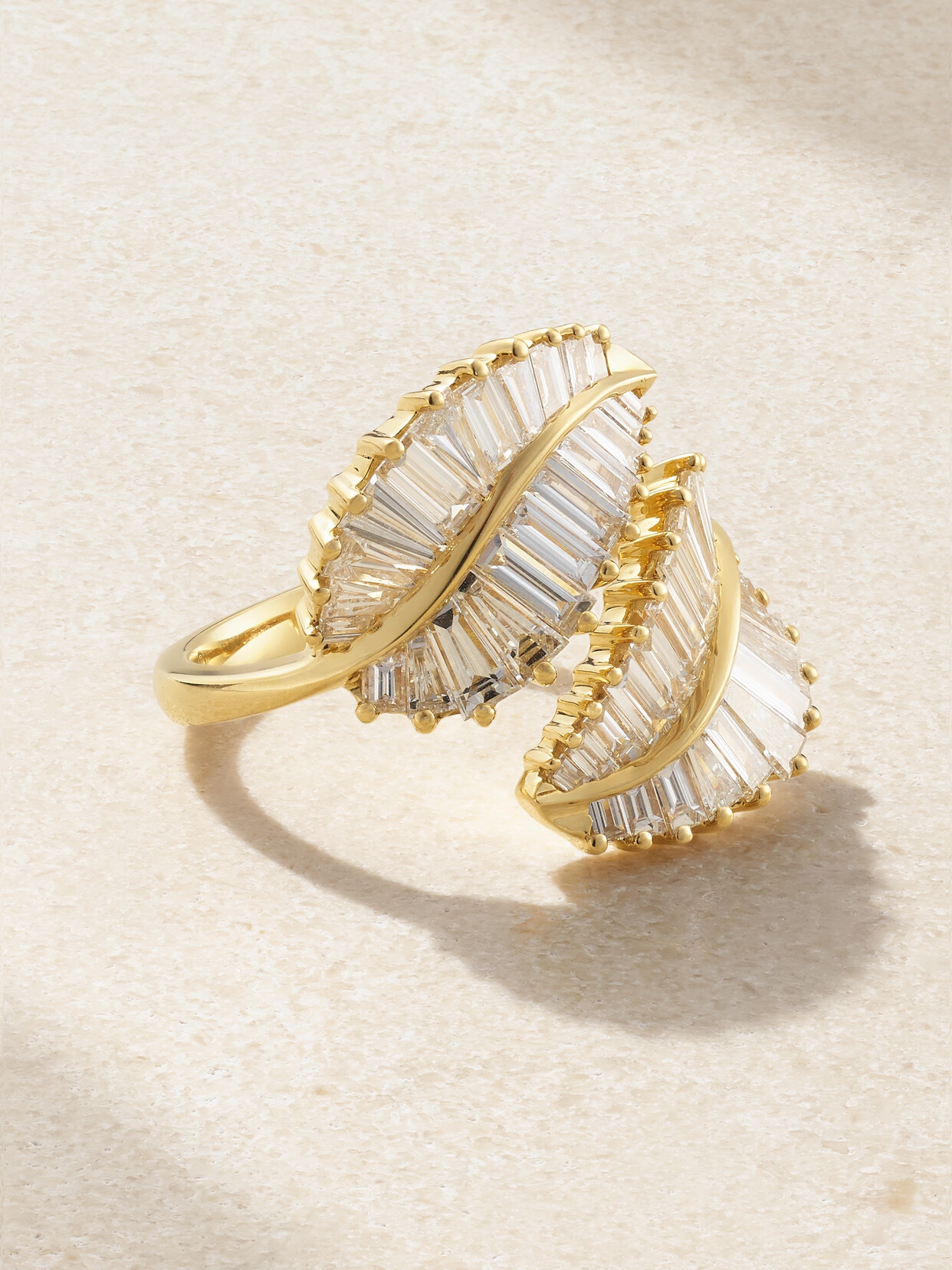 Anita Ko - Palm Leaf 18-karat Gold Diamond Ring - 6