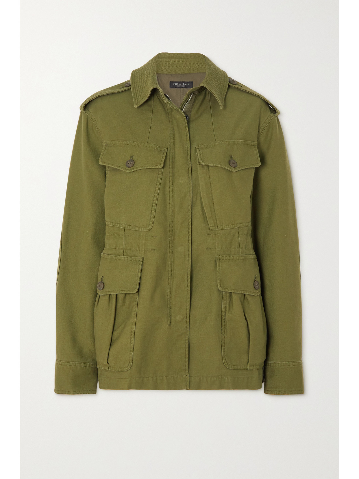 Rag & Bone Icons Lorenz Cotton Military Jacket In Green ModeSens