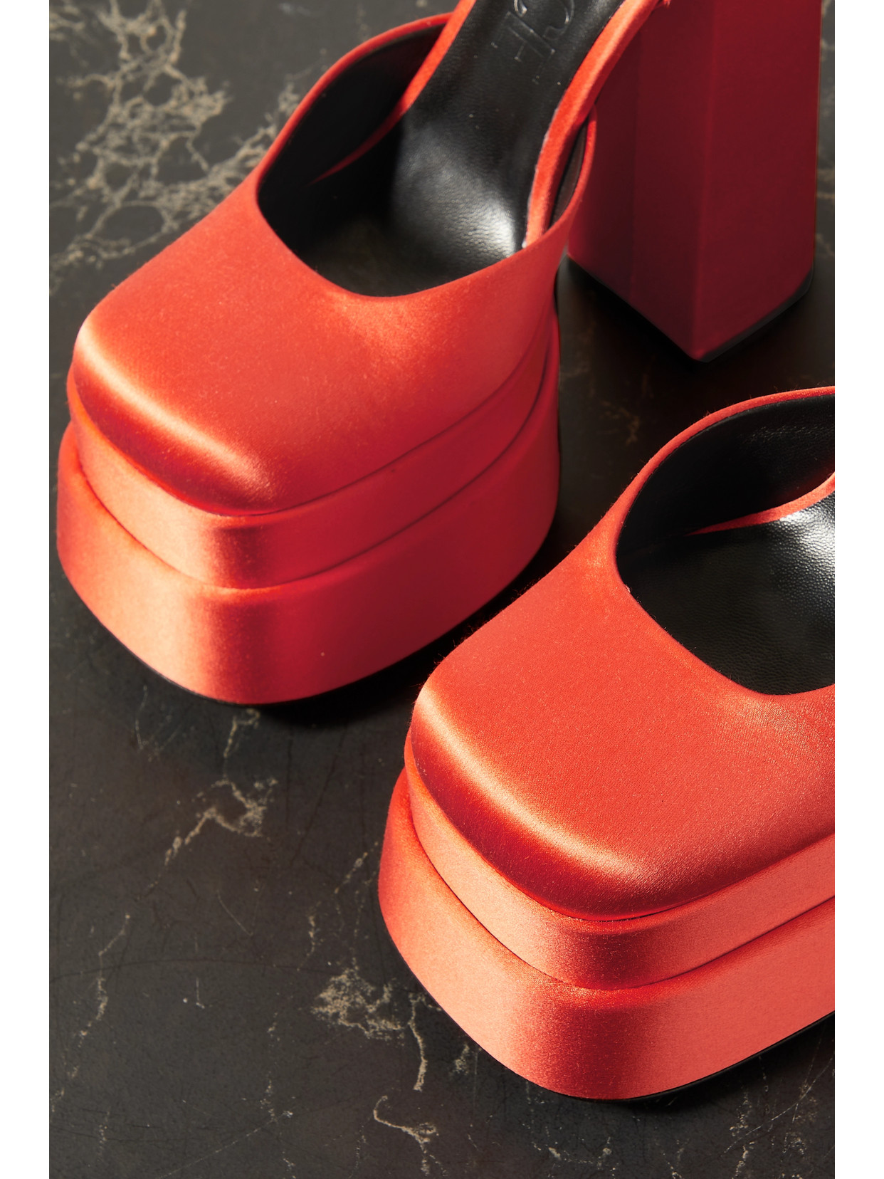 Versace Medusa Aevitas Platform Pump In Red