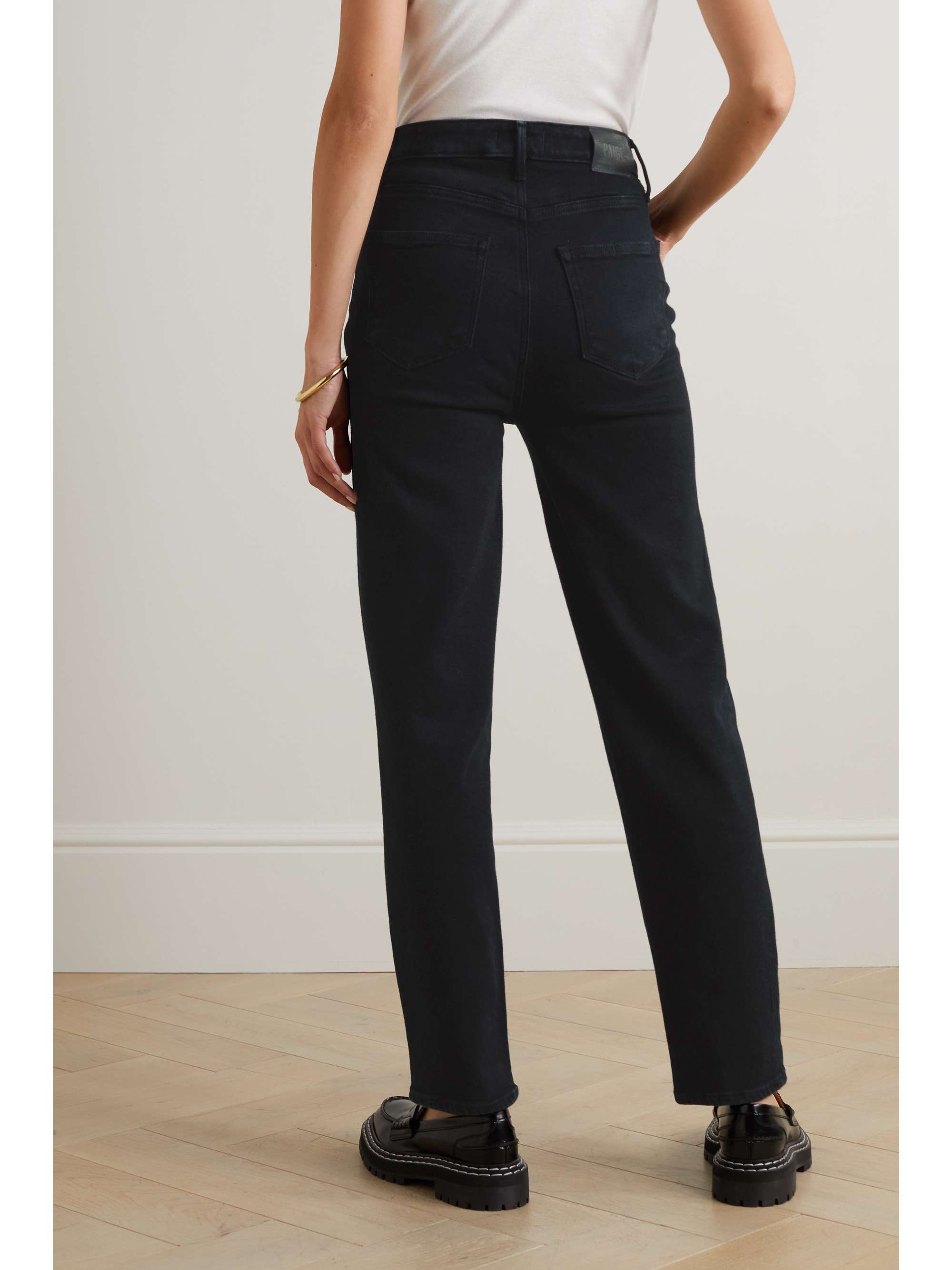 PAIGE Stella high-rise straight-leg jeans