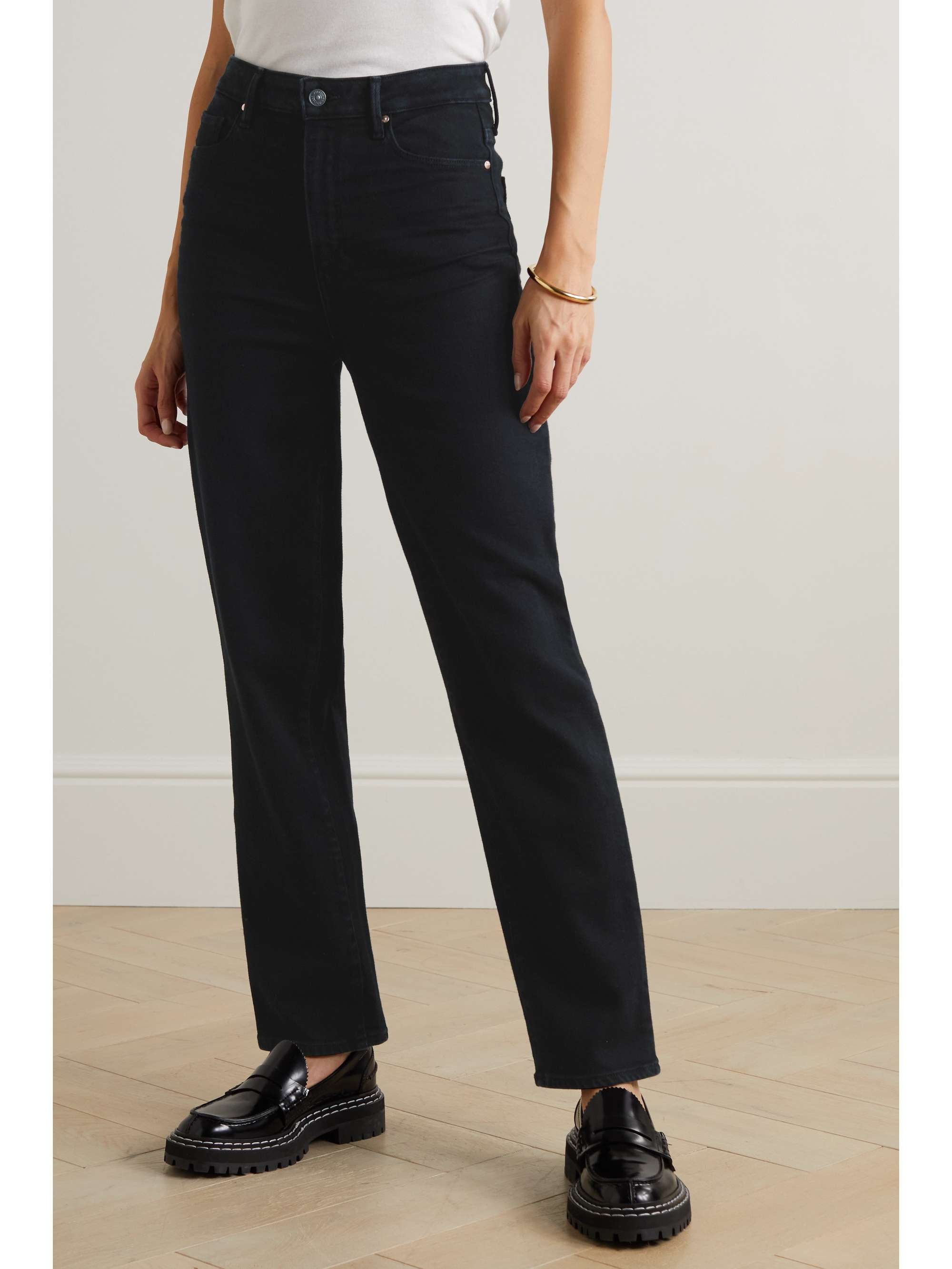 PAIGE Stella high-rise straight-leg jeans