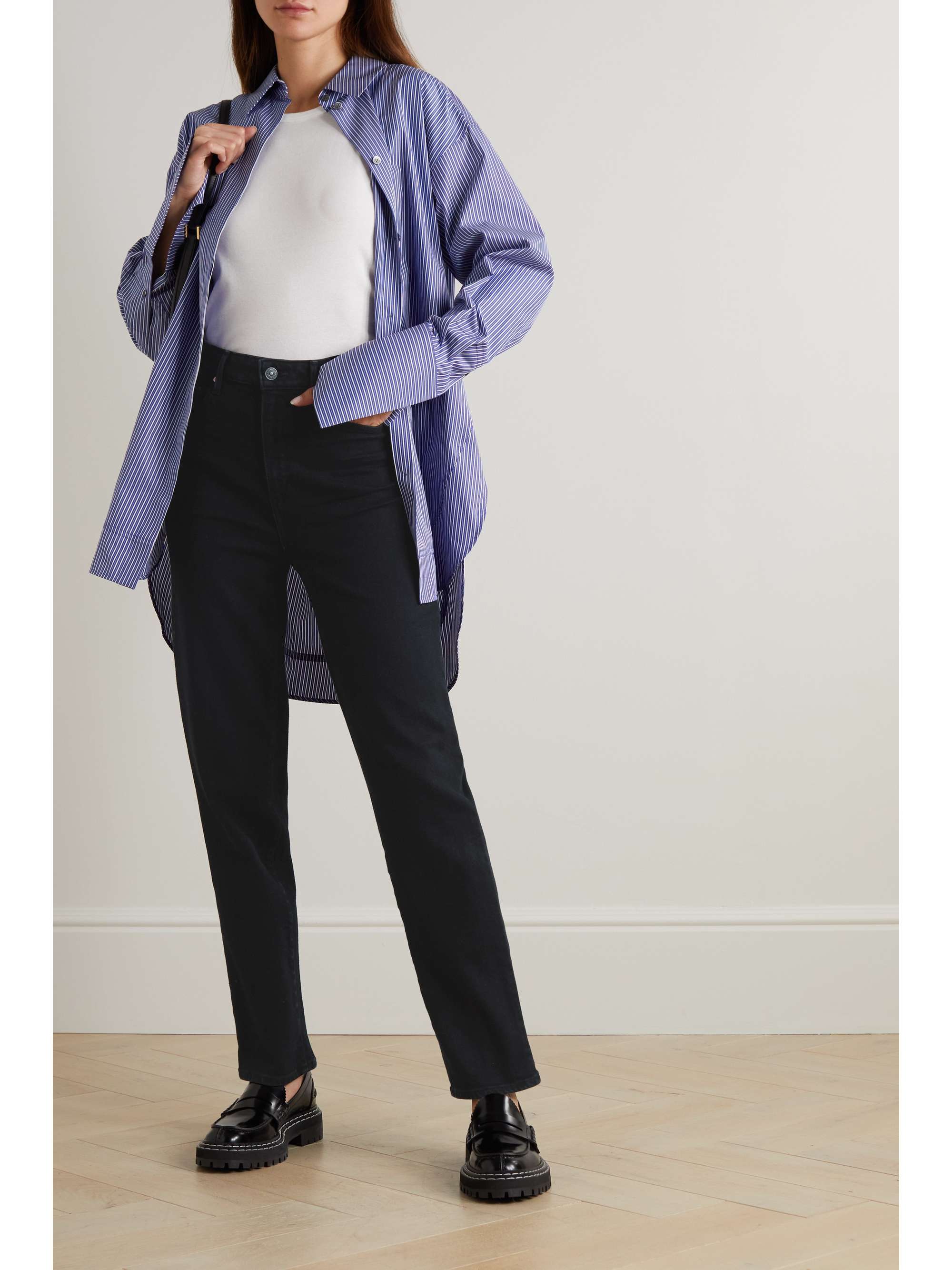 PAIGE Stella high-rise straight-leg jeans
