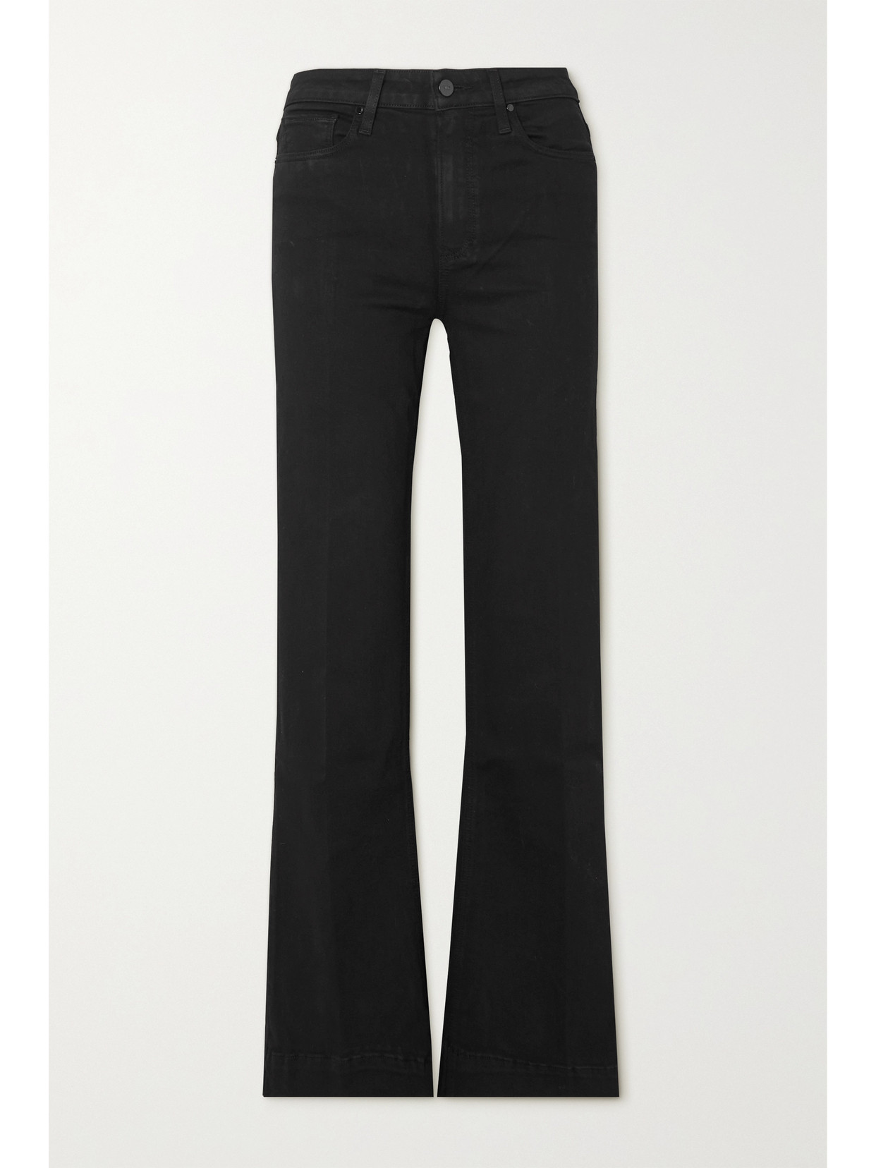 PAIGE - Leenah High-rise Flared Jeans - Black