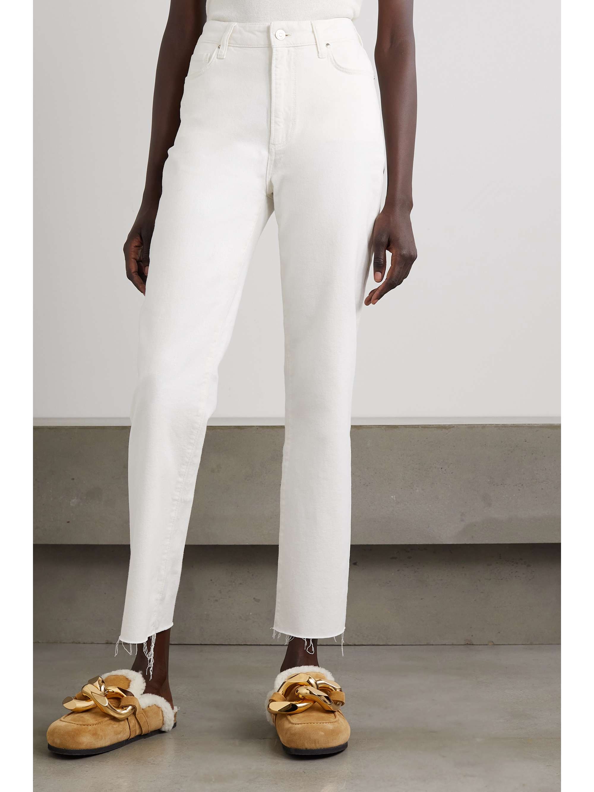 PAIGE Stella high-rise straight-leg jeans