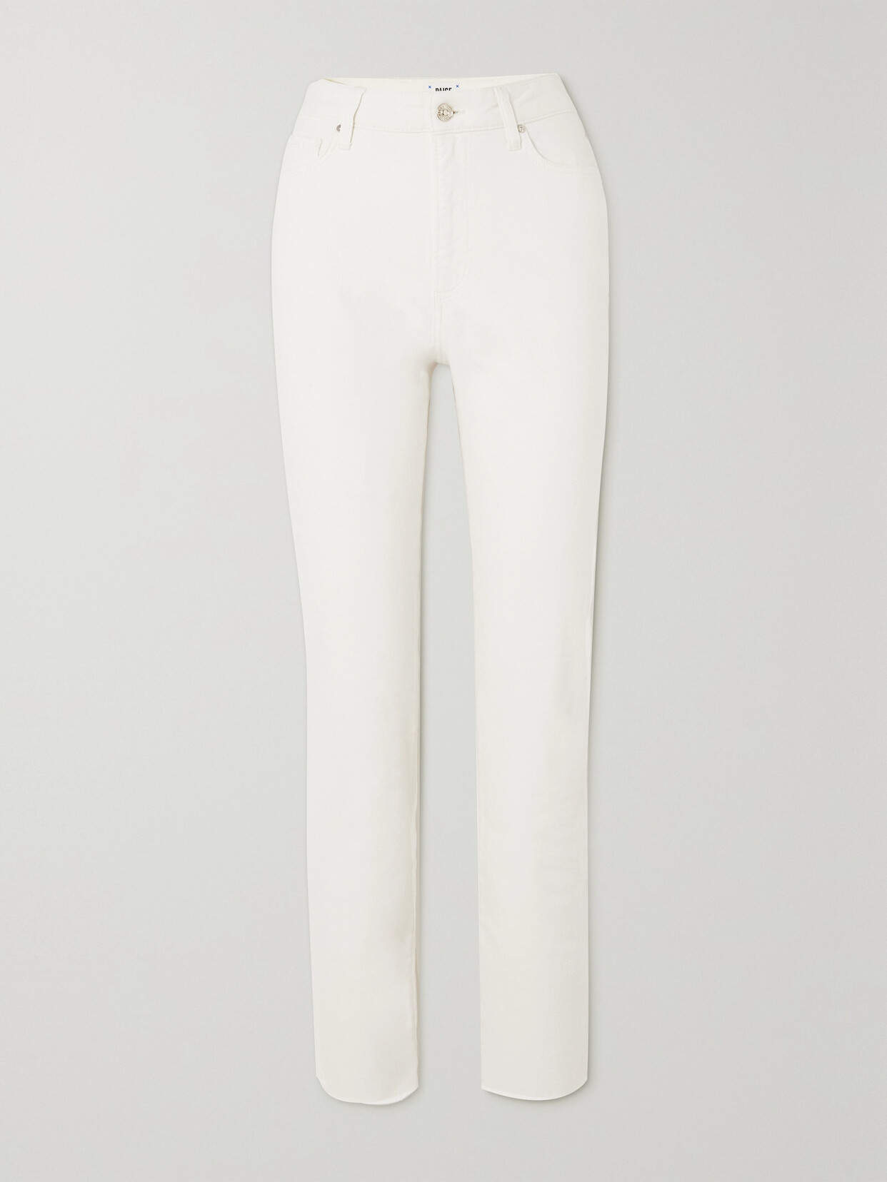 PAIGE - Stella High-rise Straight-leg Jeans - Ecru