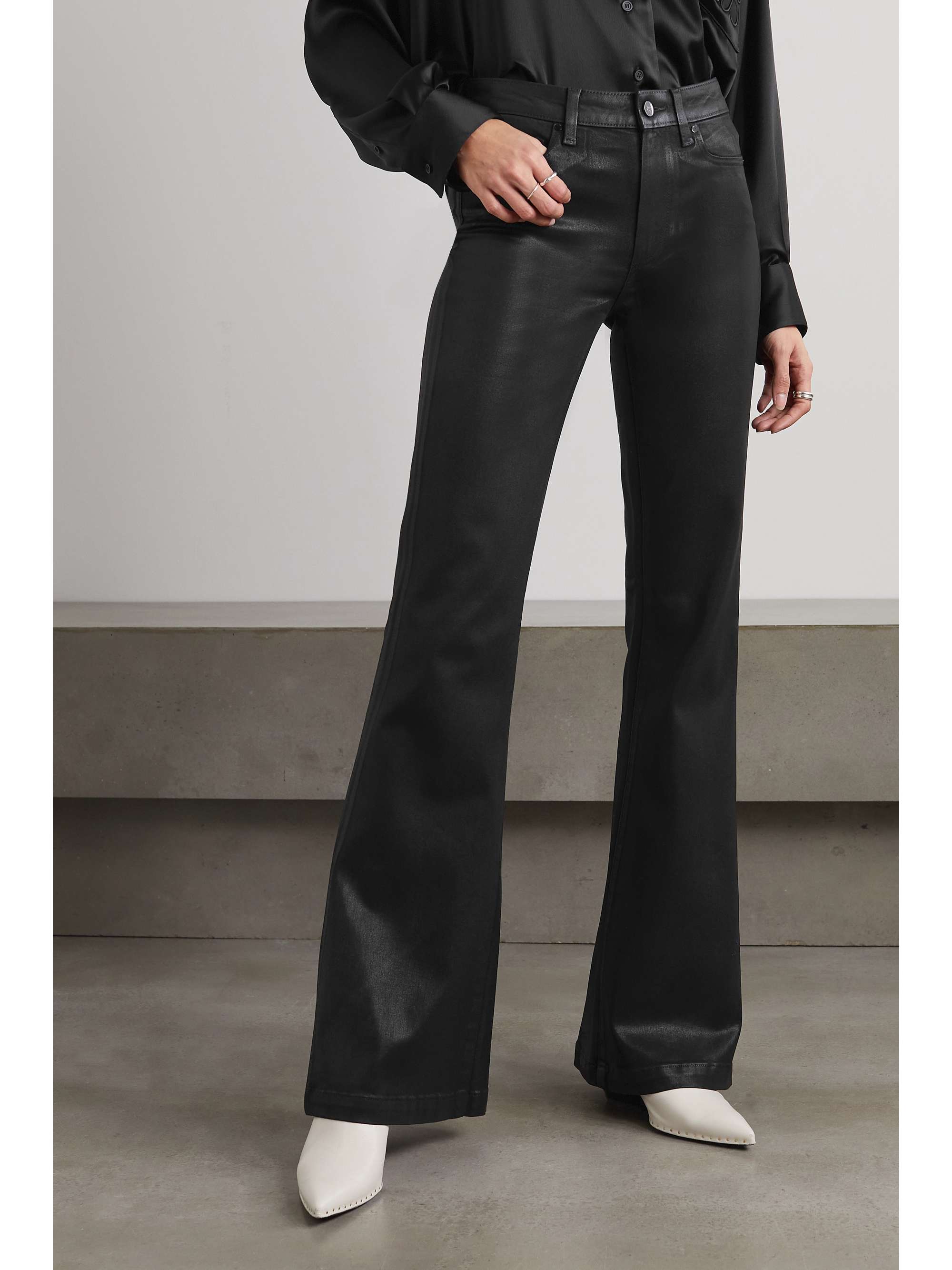 PAIGE Genevieve high-rise flared jeans