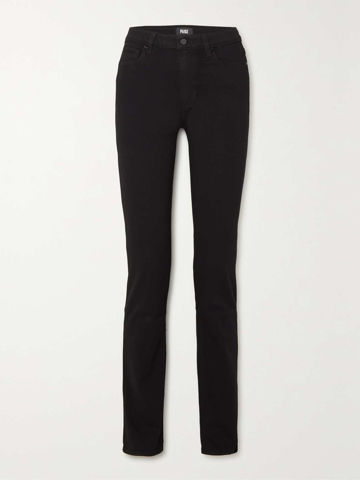 PAIGE - Hoxton High-rise Slim-fit Jeans - Black