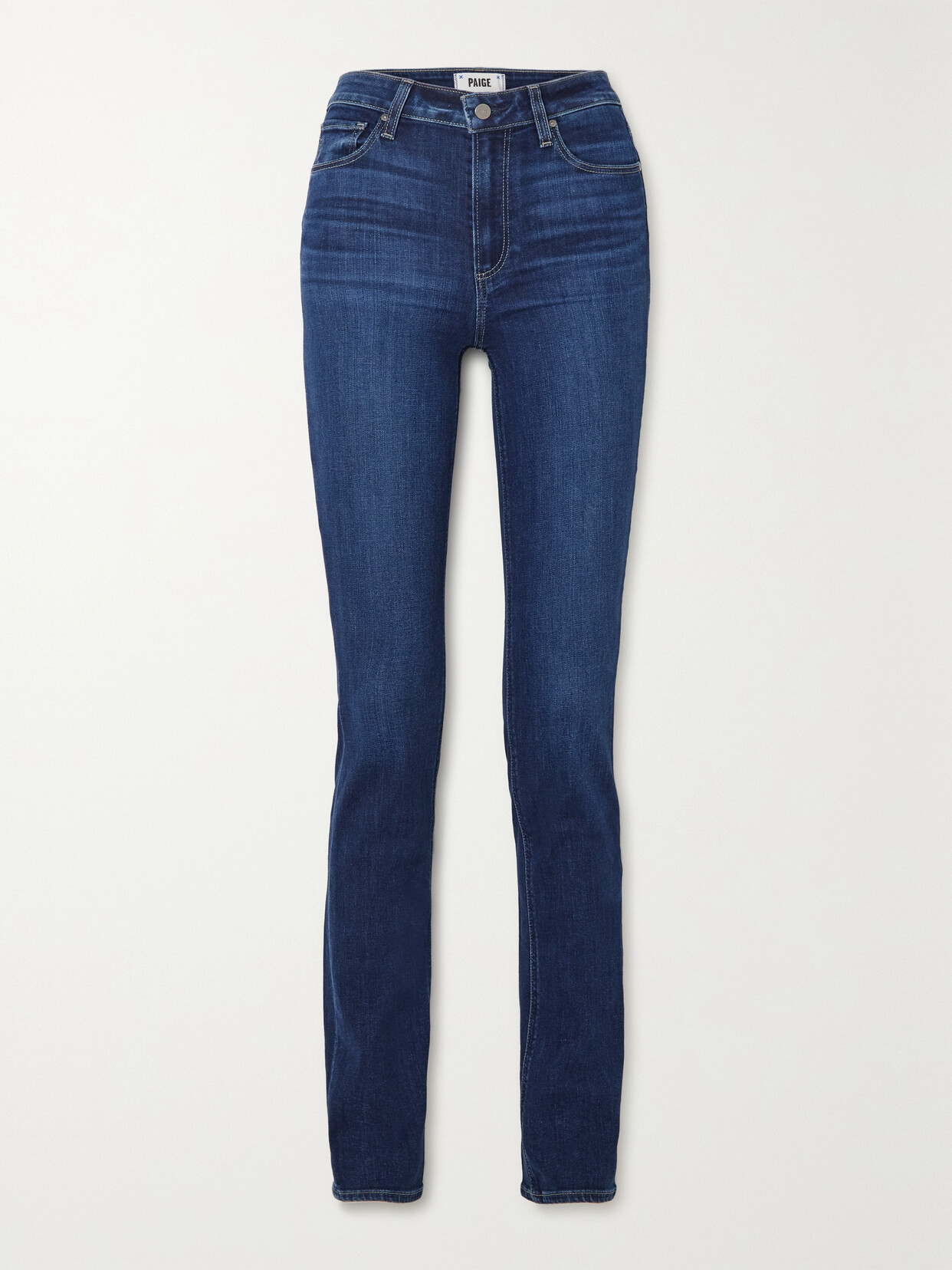 PAIGE - Hoxton High-rise Straight-leg Jeans - Blue