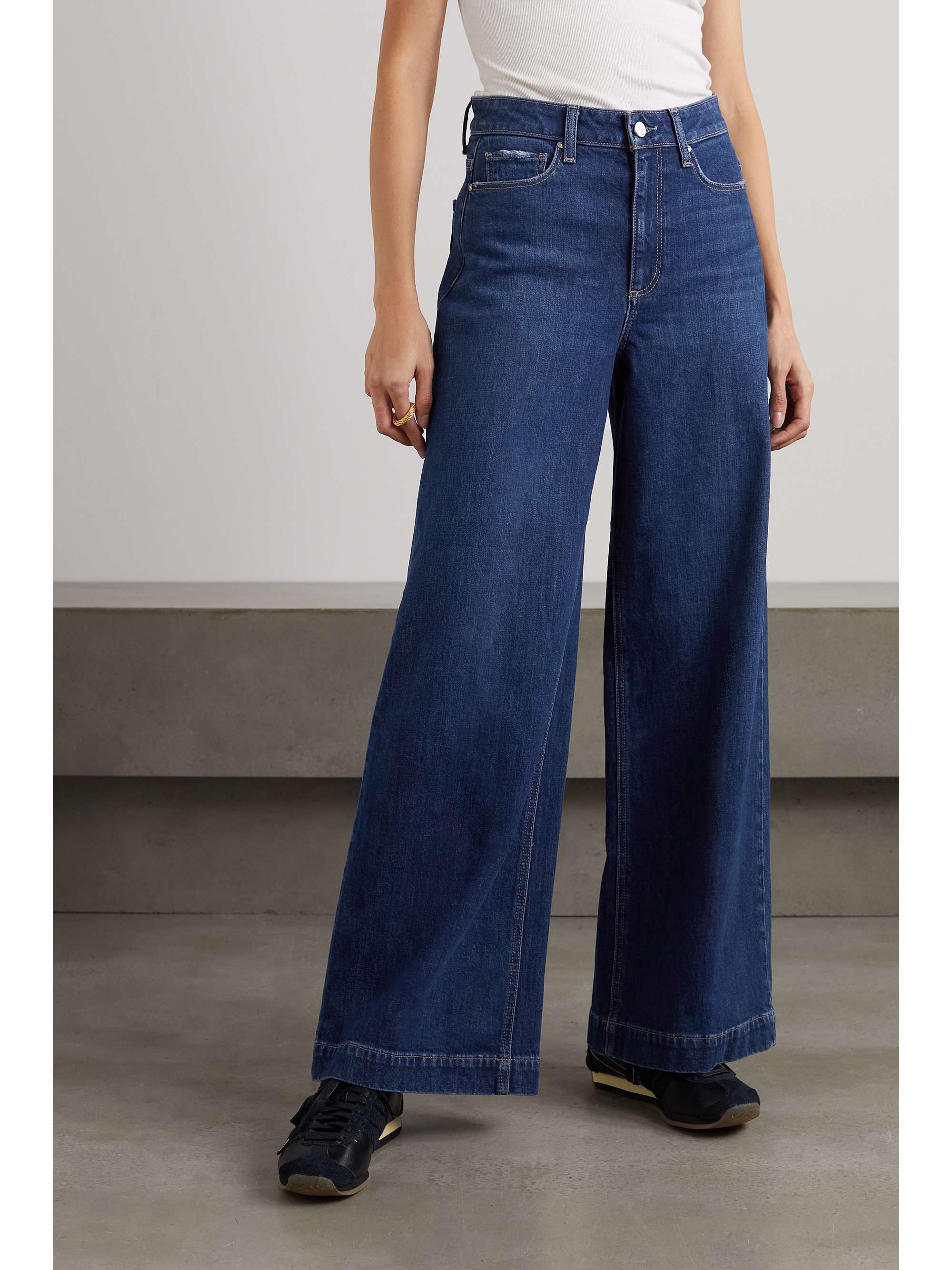 PAIGE Harper high-rise wide-leg jeans