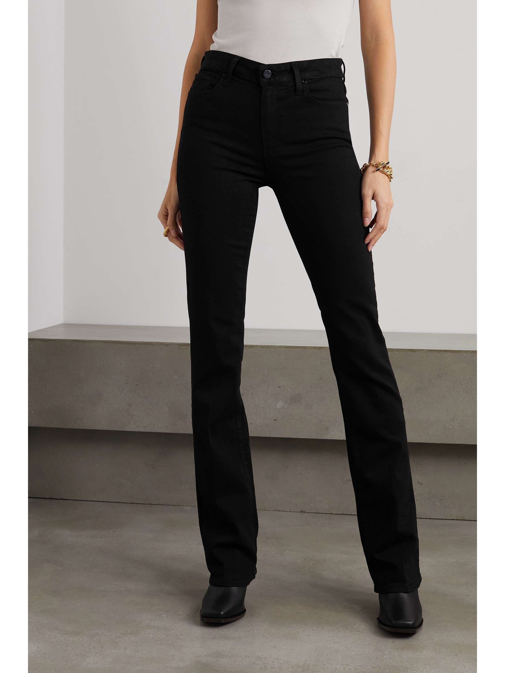 PAIGE Manhattan high-rise bootcut jeans