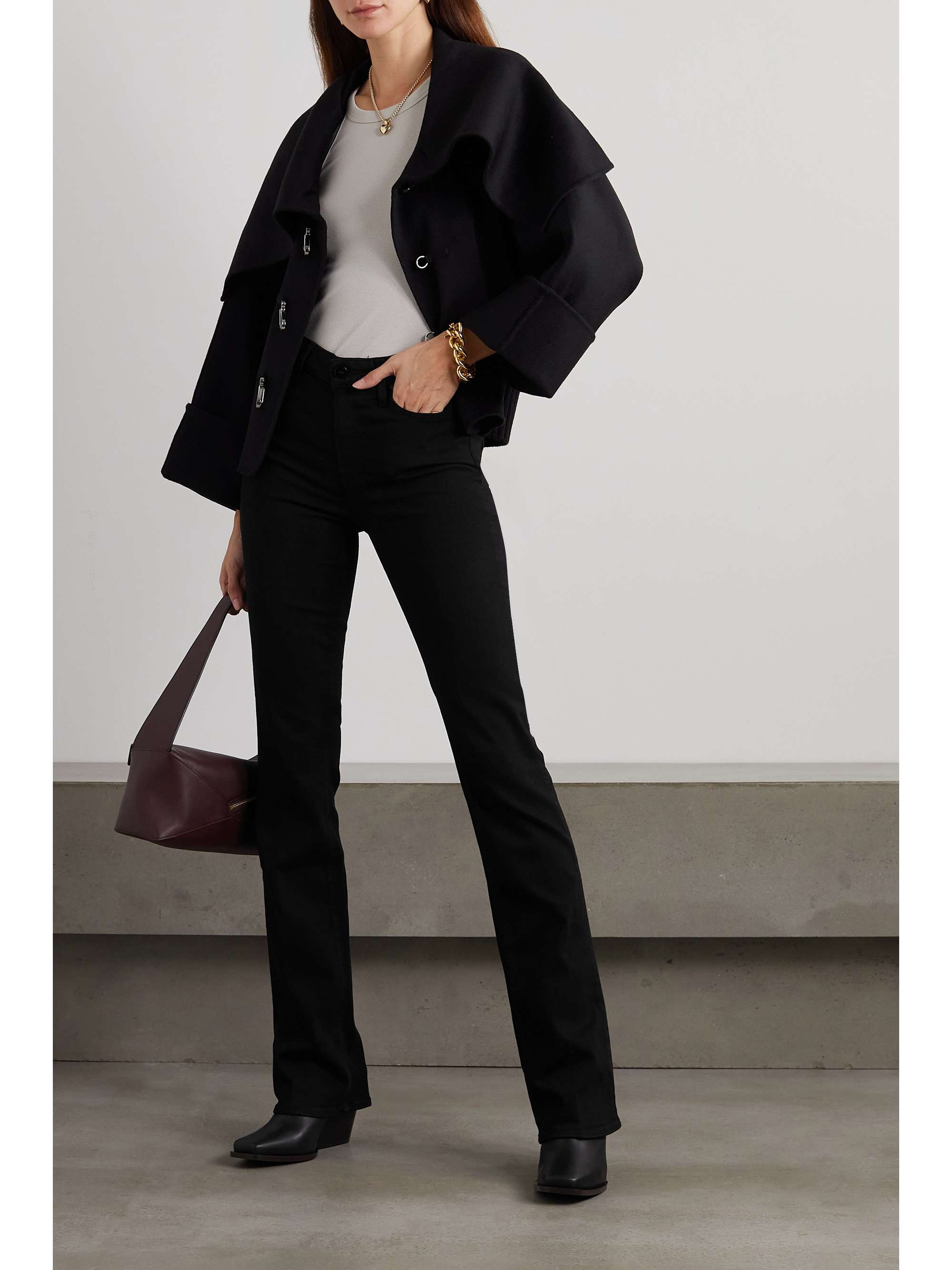 PAIGE Manhattan high-rise bootcut jeans