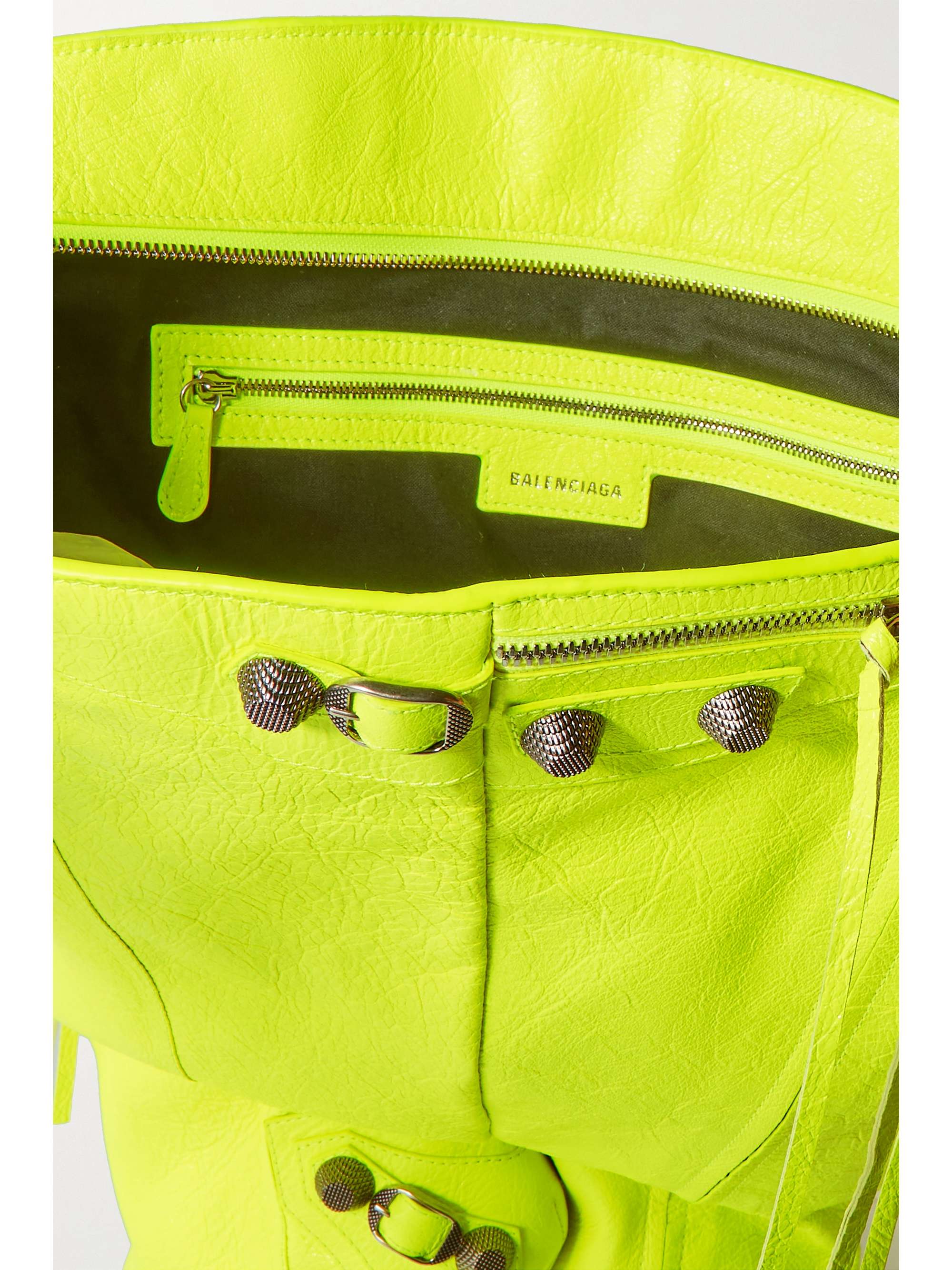 BALENCIAGA Le Cagole Boot crinkledleather shoulder bag NETAPORTER