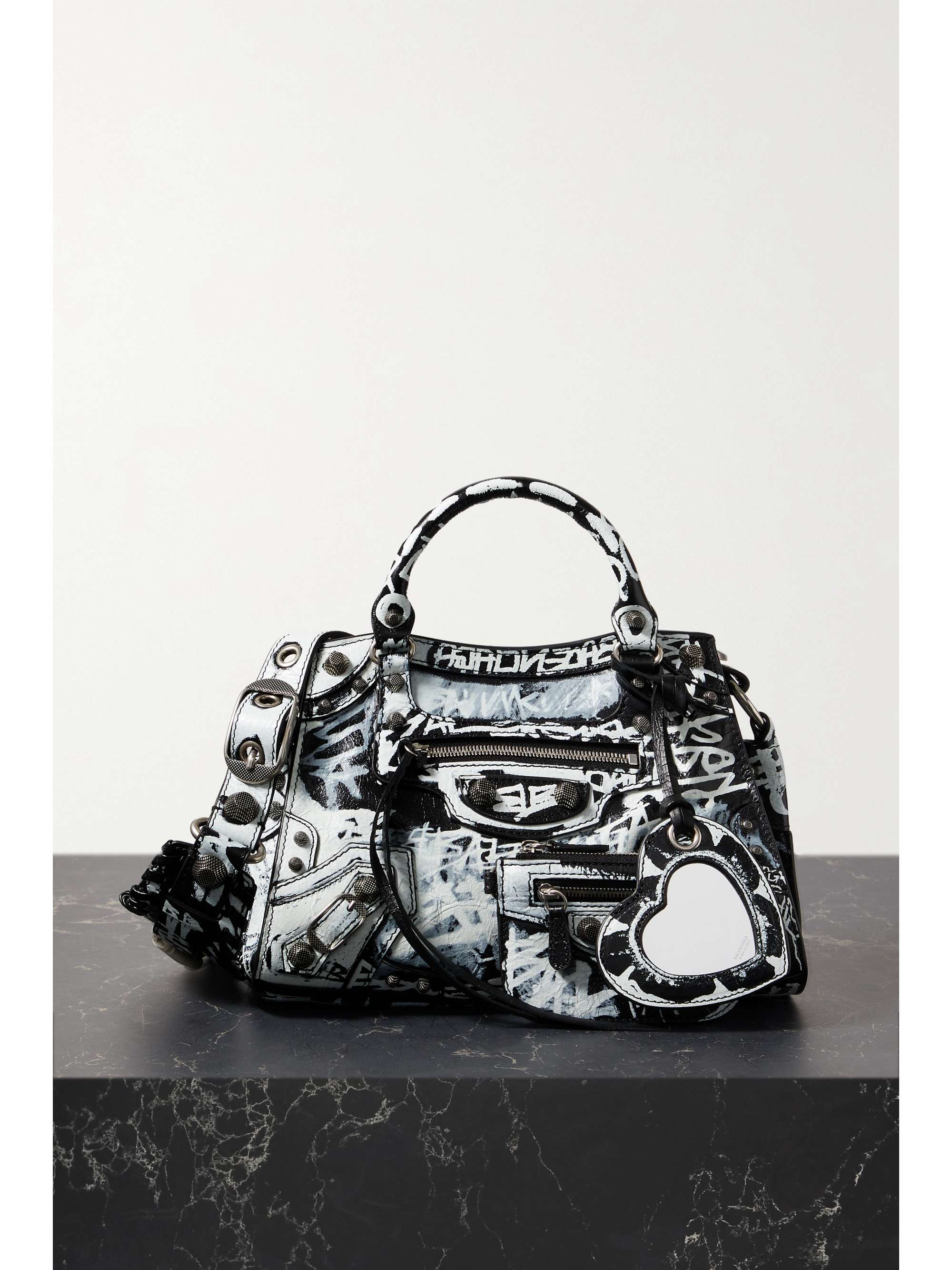 Le Cagole Small Graffiti Logo Shoulder Bag