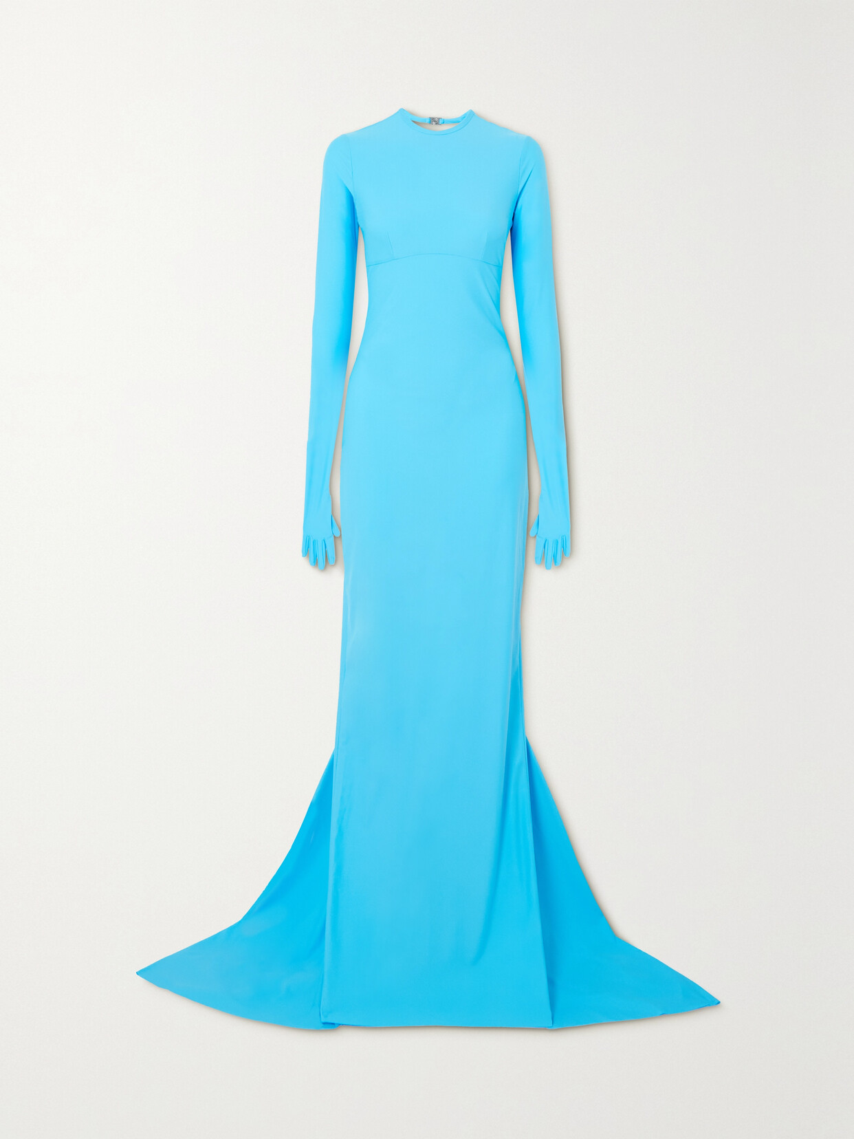 Balenciaga - Open-back Stretch-jersey Gown - Blue