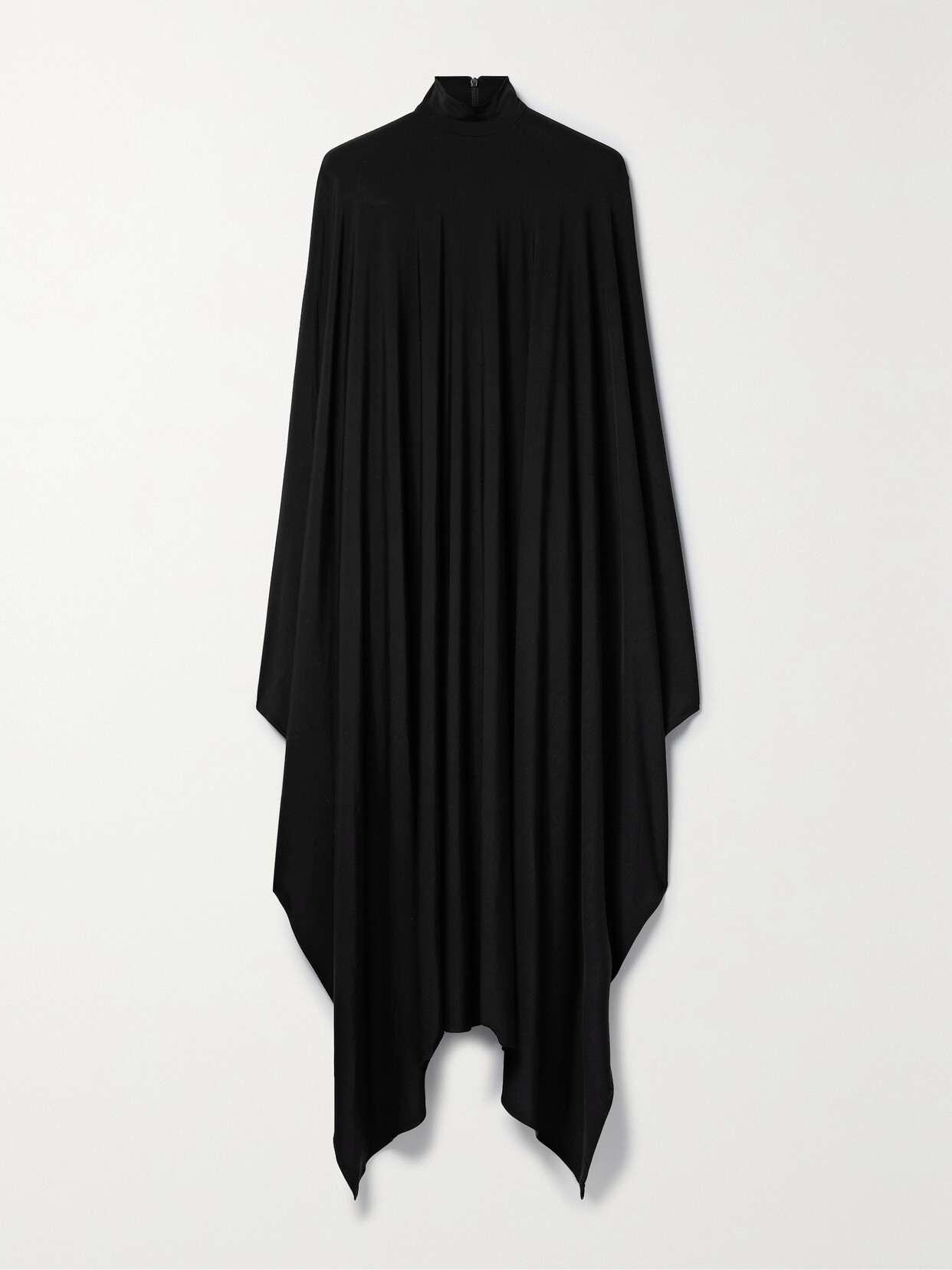 Balenciaga Draped Layered Stretch-modal Jersey Playsuit - Black