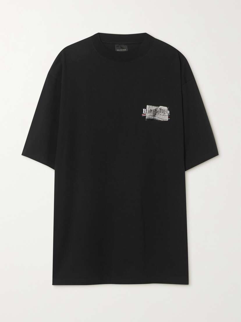 Balenciaga Printed Cotton-jersey T-shirt