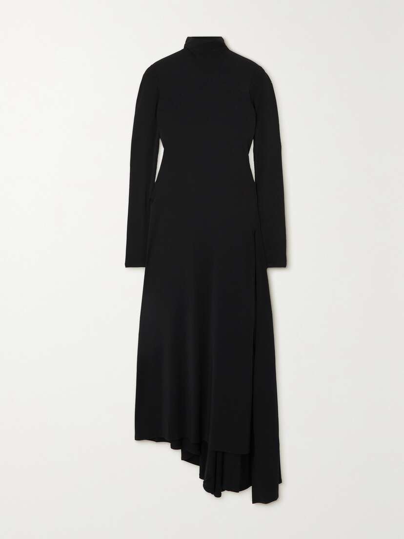 Balenciaga Draped Layered Stretch-modal Jersey Playsuit