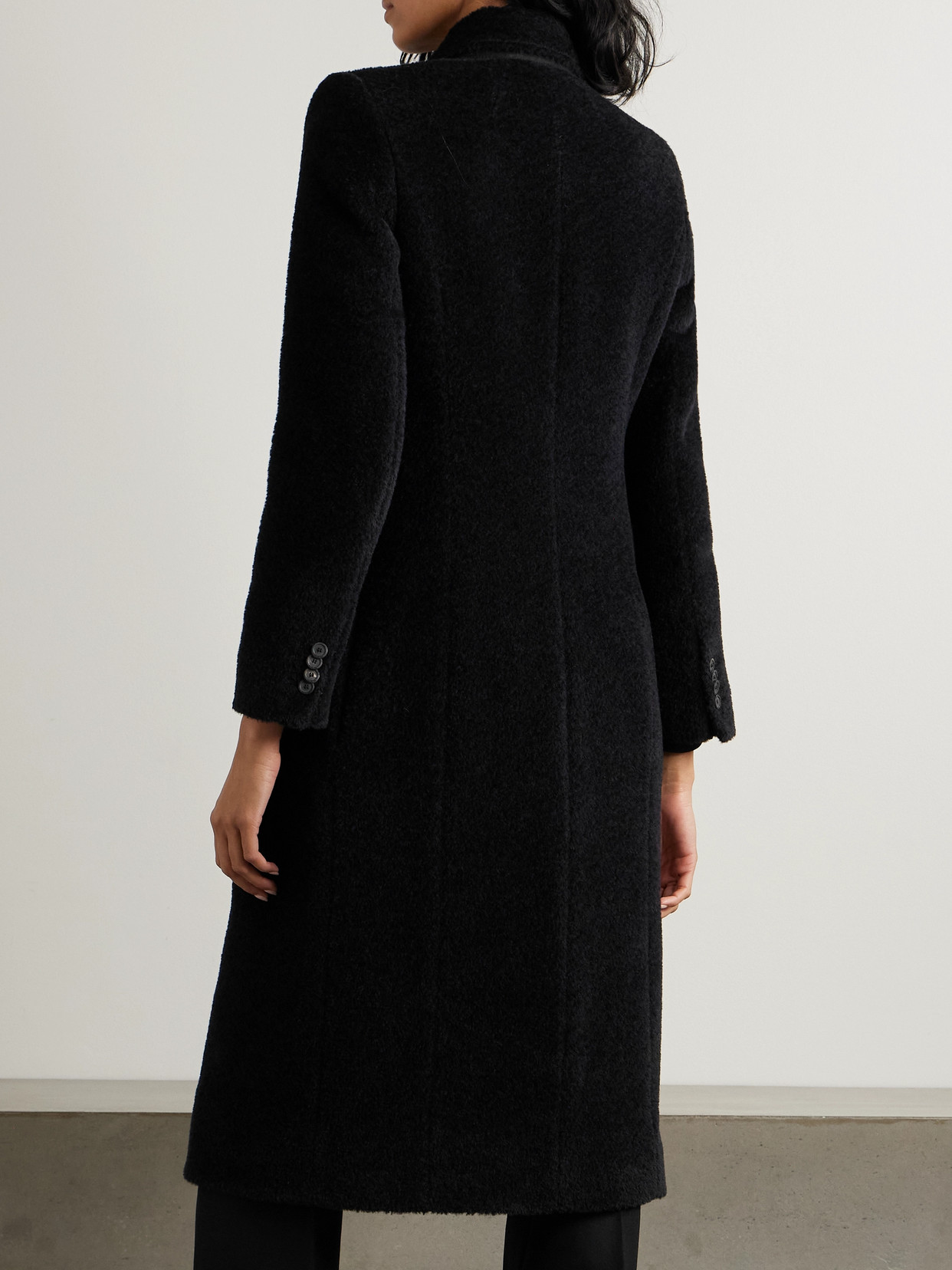 Hourglass Double-Breasted Wool-Blend Twill Coat