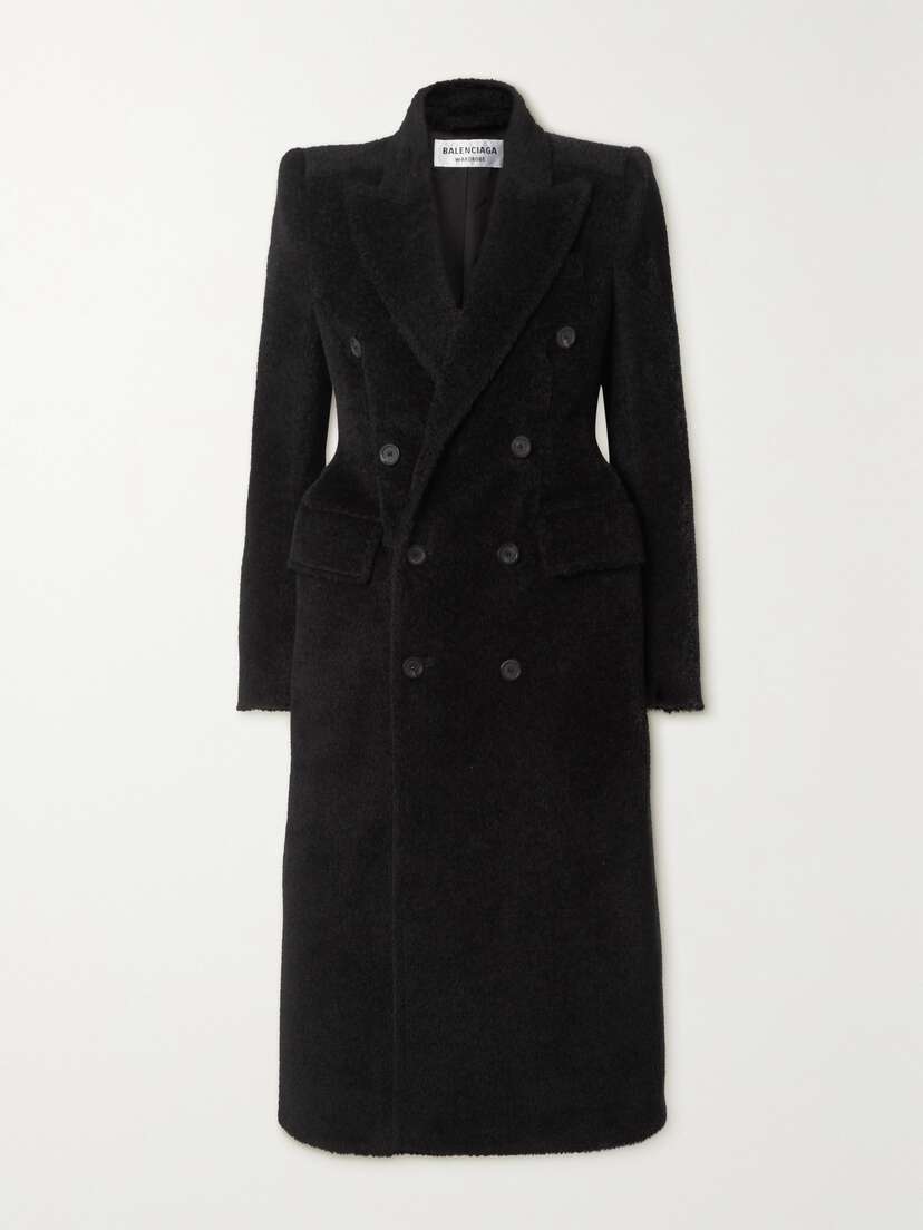 Balenciaga Hourglass Double-breasted Wool-blend Twill Coat
