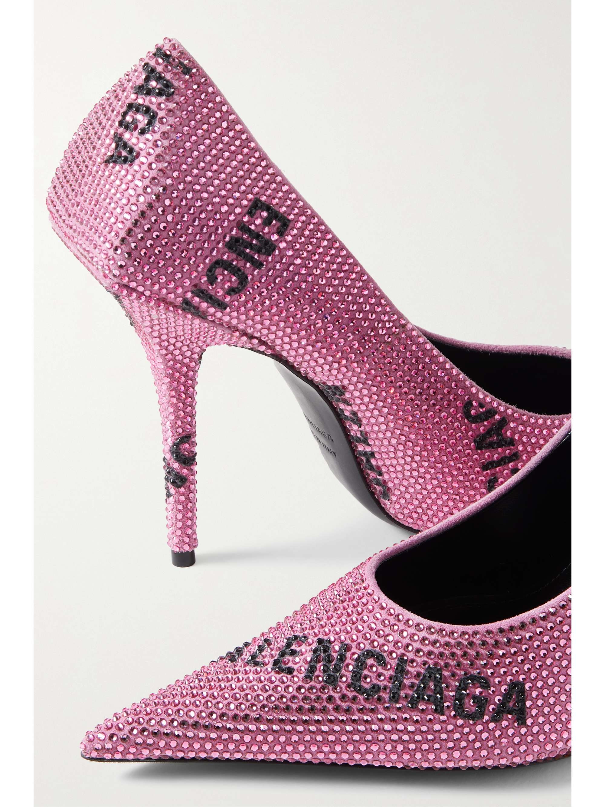 balenciaga embellished heels