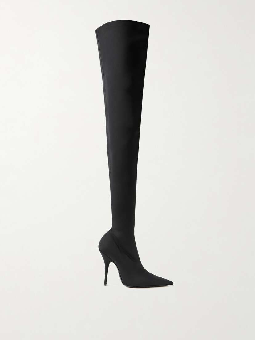 Balenciaga Knife Stretch-knit Over-the-knee Boots