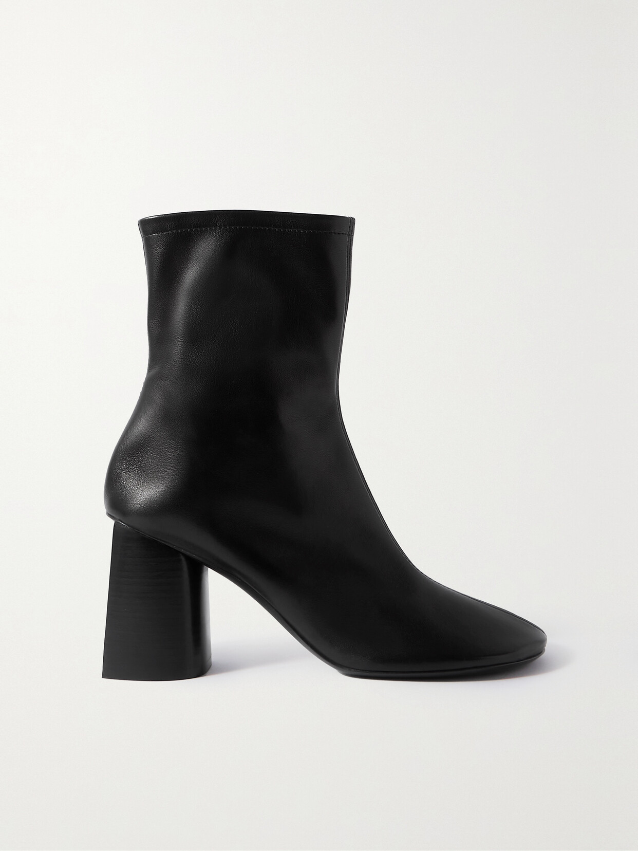 Balenciaga - Glove Leather Ankle Boots - Black