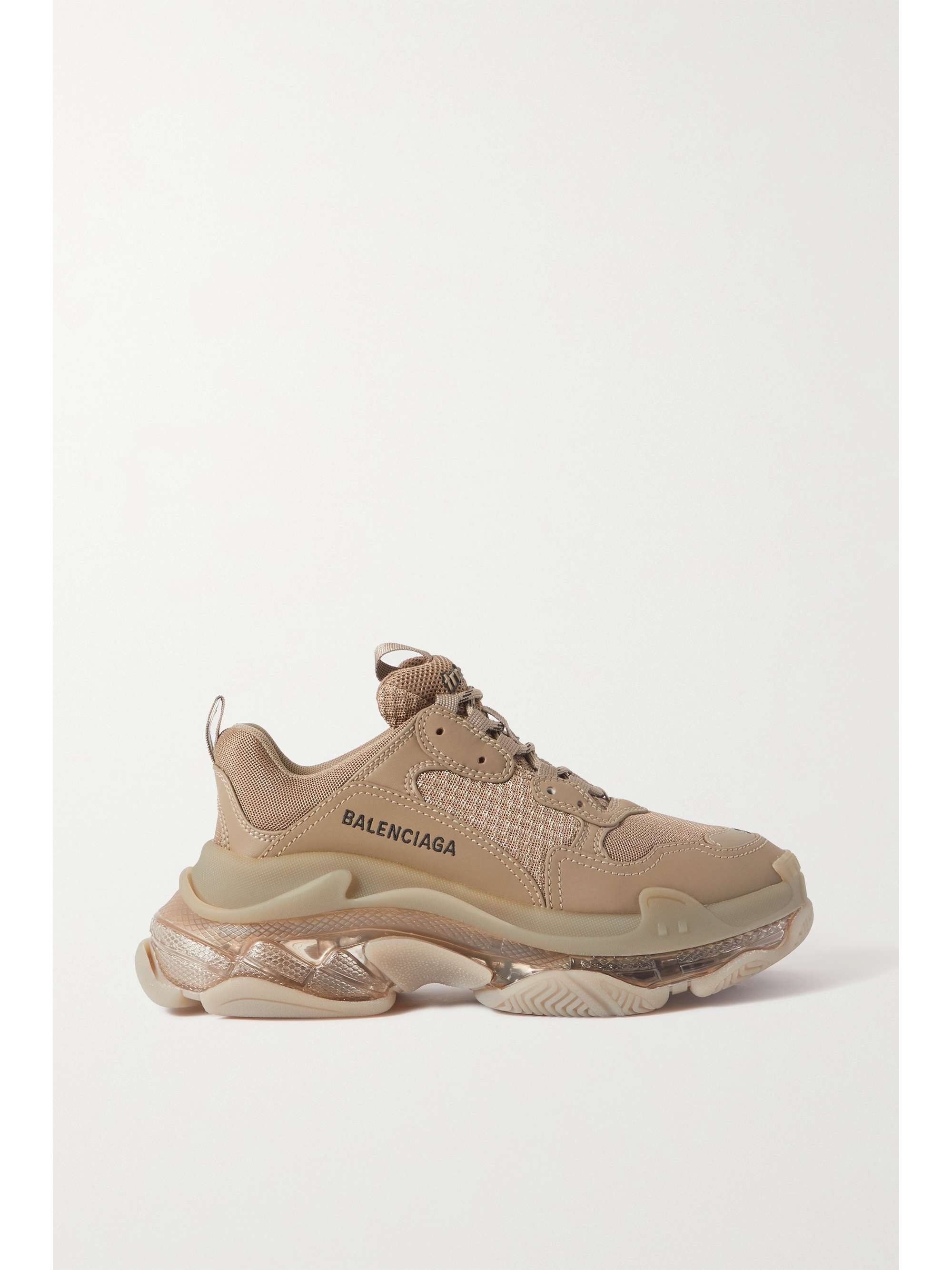 Balenciaga Triple S Faux-Leather Sneakers - Pink